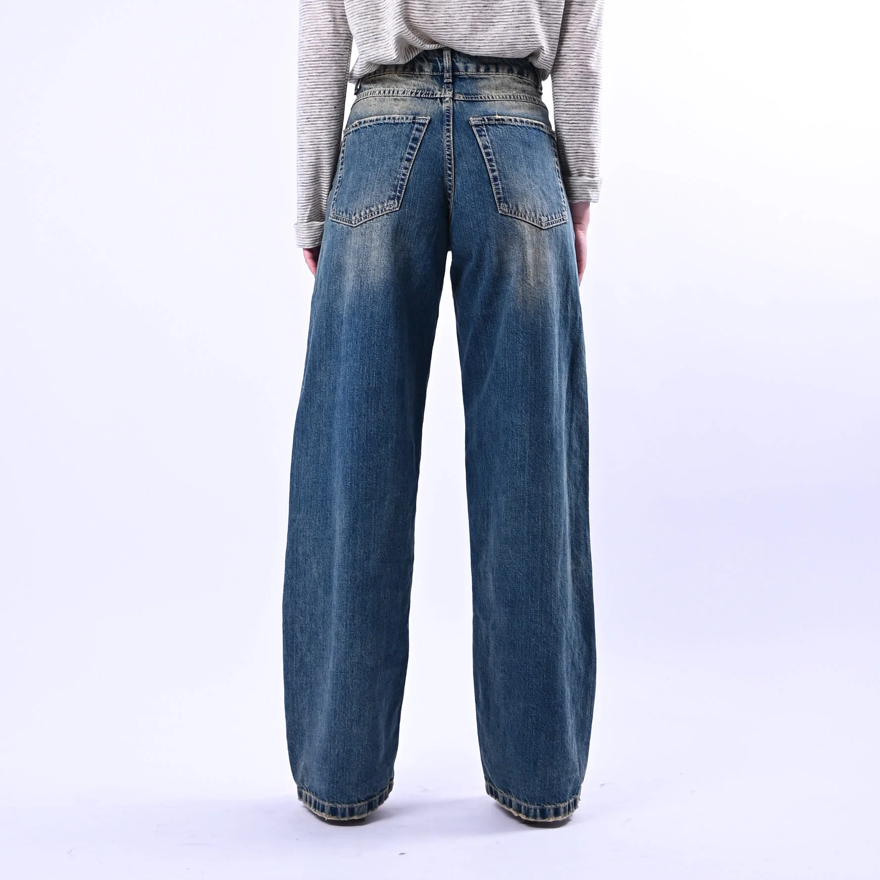 RECUPERO - JEANS STRAIGHT FERMO ART.VEGA-STN - LAVAGGIO MEDIO AL THE' - Image 3