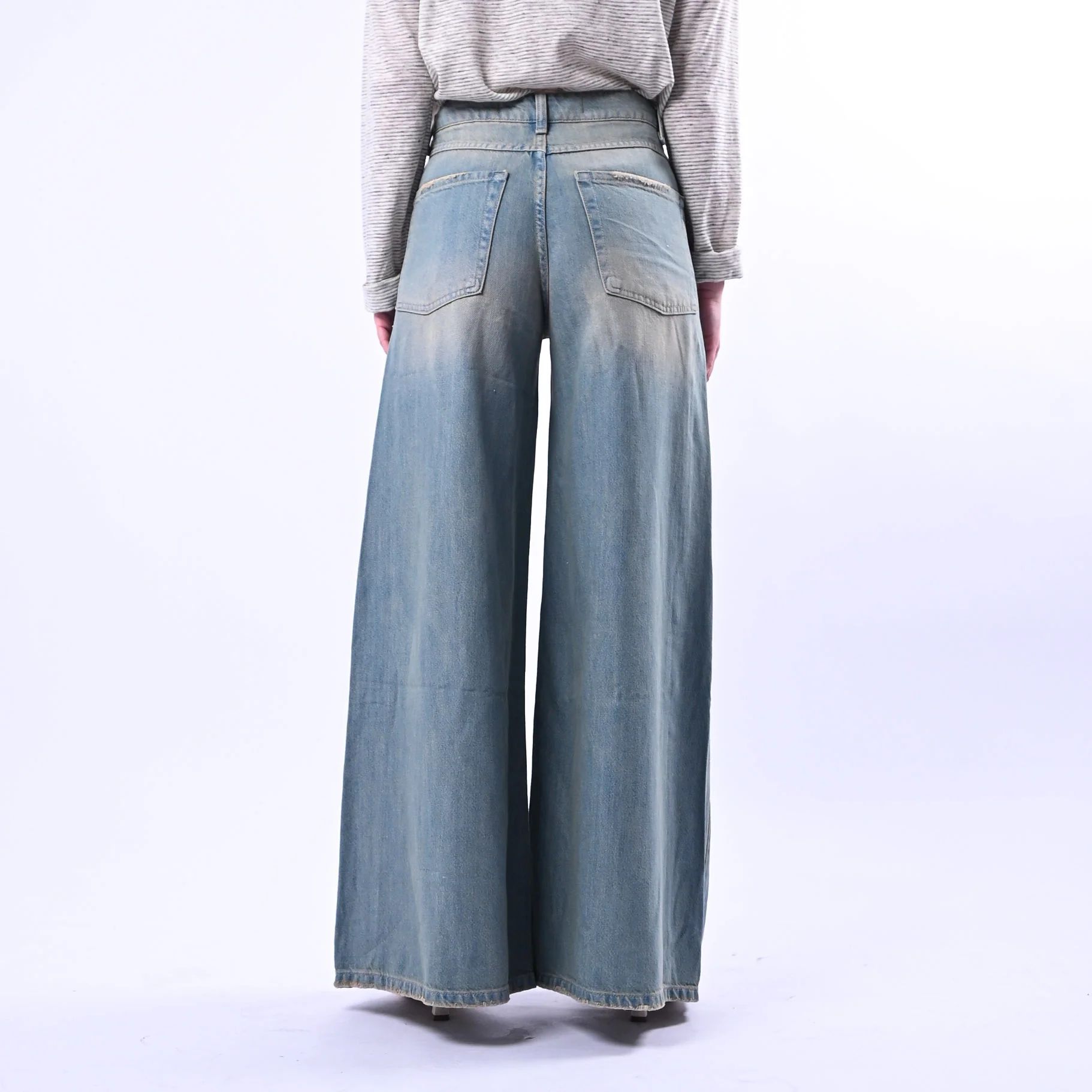 RECUPERO - JEANS WIDE LEG IN TENCEL ART.CORE-XM - LAVAGGIO CHIARO AL THE' - Image 4