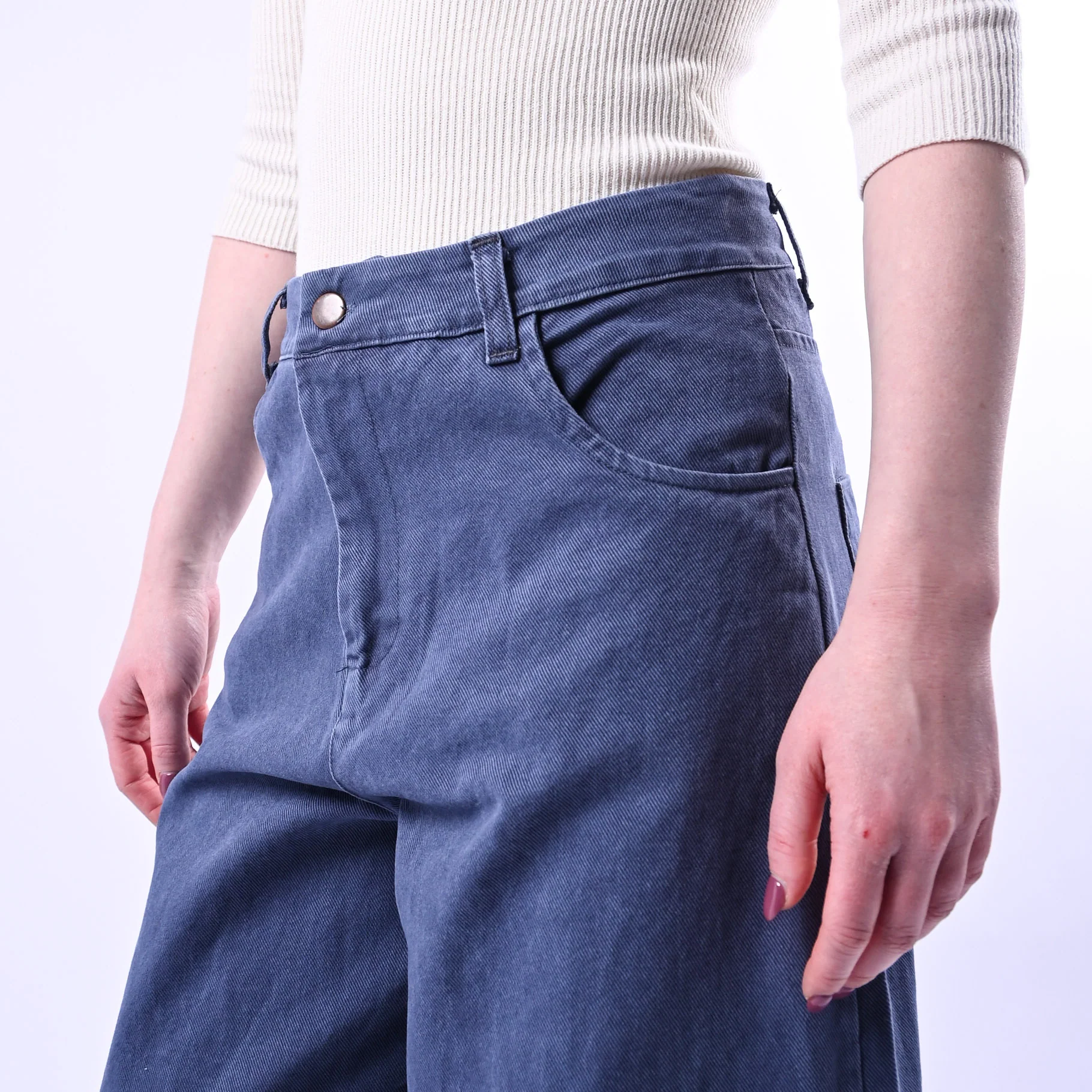 RECUPERO - PANTALONE BALLOON EDEN BULL DENIM ART.30463/B - ACID WASH BLU - Image 5