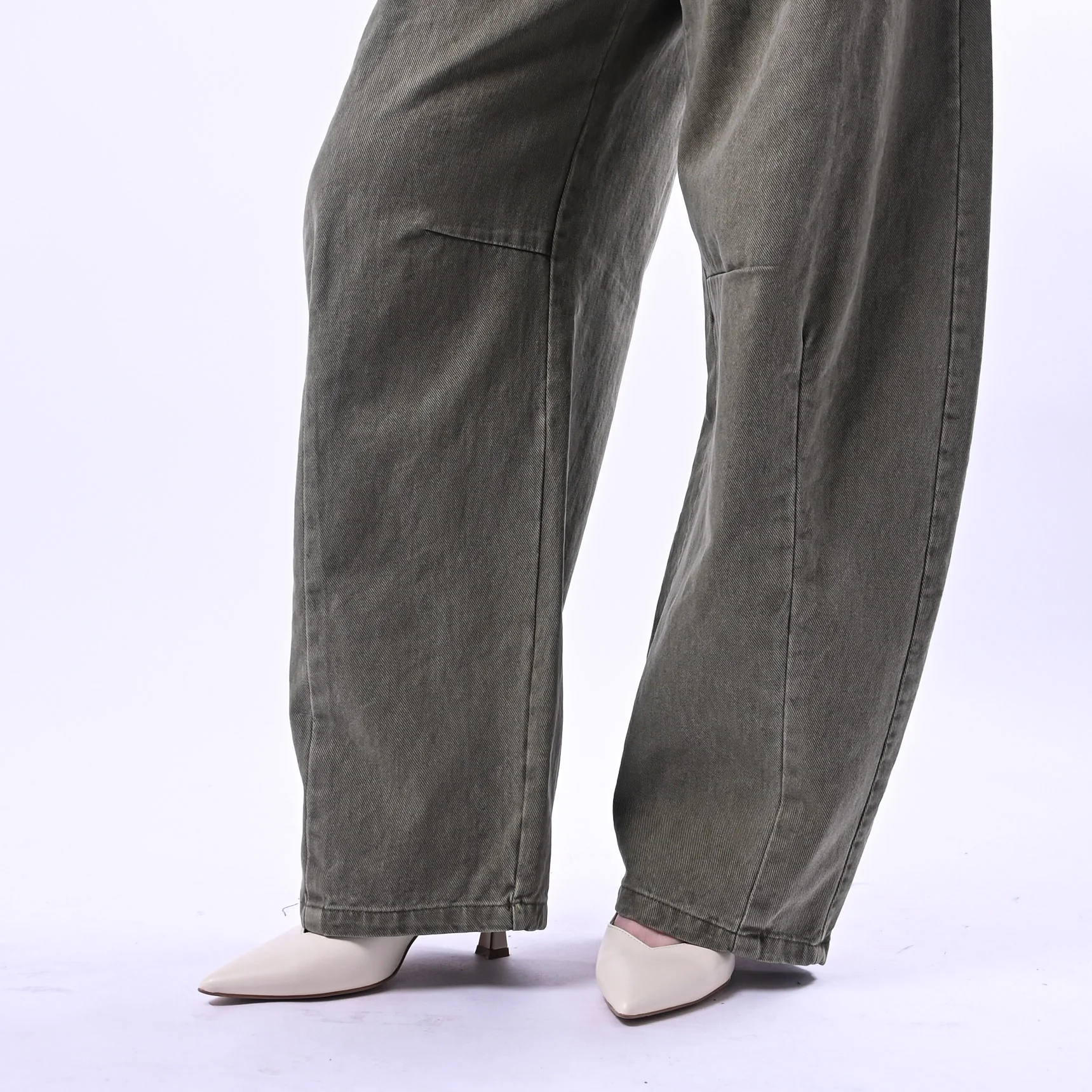 RECUPERO - PANTALONE BALLOON EDEN BULL DENIM ART.30463/B - ACID WASH VERDE - Image 5