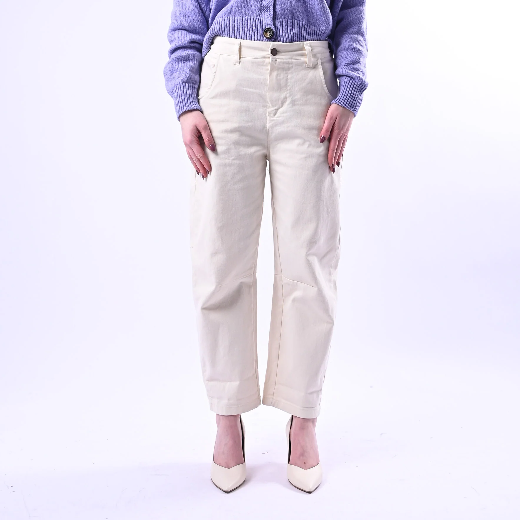 RECUPERO - PANTALONE BARREL BABY ELASTICO DIETRO ART.30325/B - BULL BURRO - Image 2