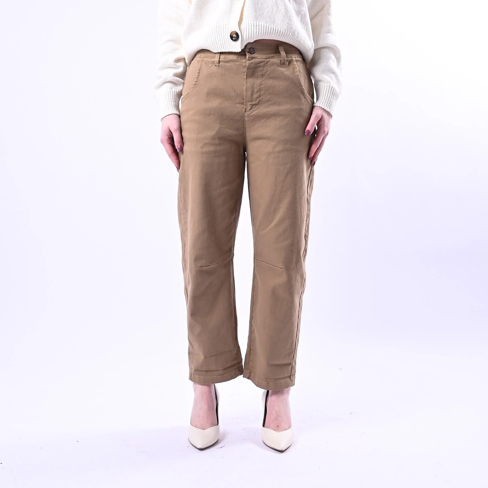 RECUPERO - PANTALONE BARREL BABY ELASTICO DIETRO ART.30325/B - BULL CAMMELLO - Image 2