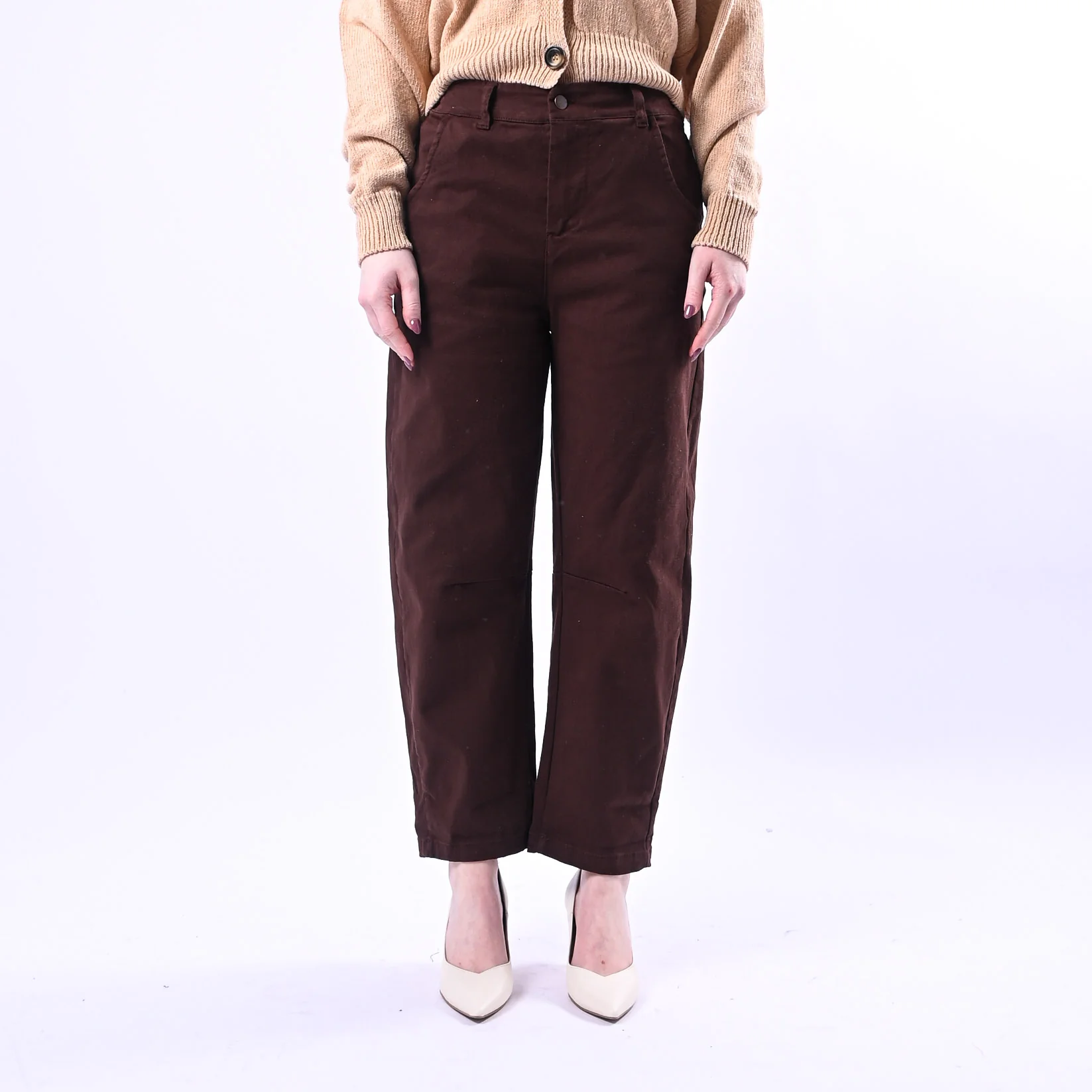 RECUPERO - PANTALONE BARREL BABY ELASTICO DIETRO ART.30325/B - BULL MORO - Image 2