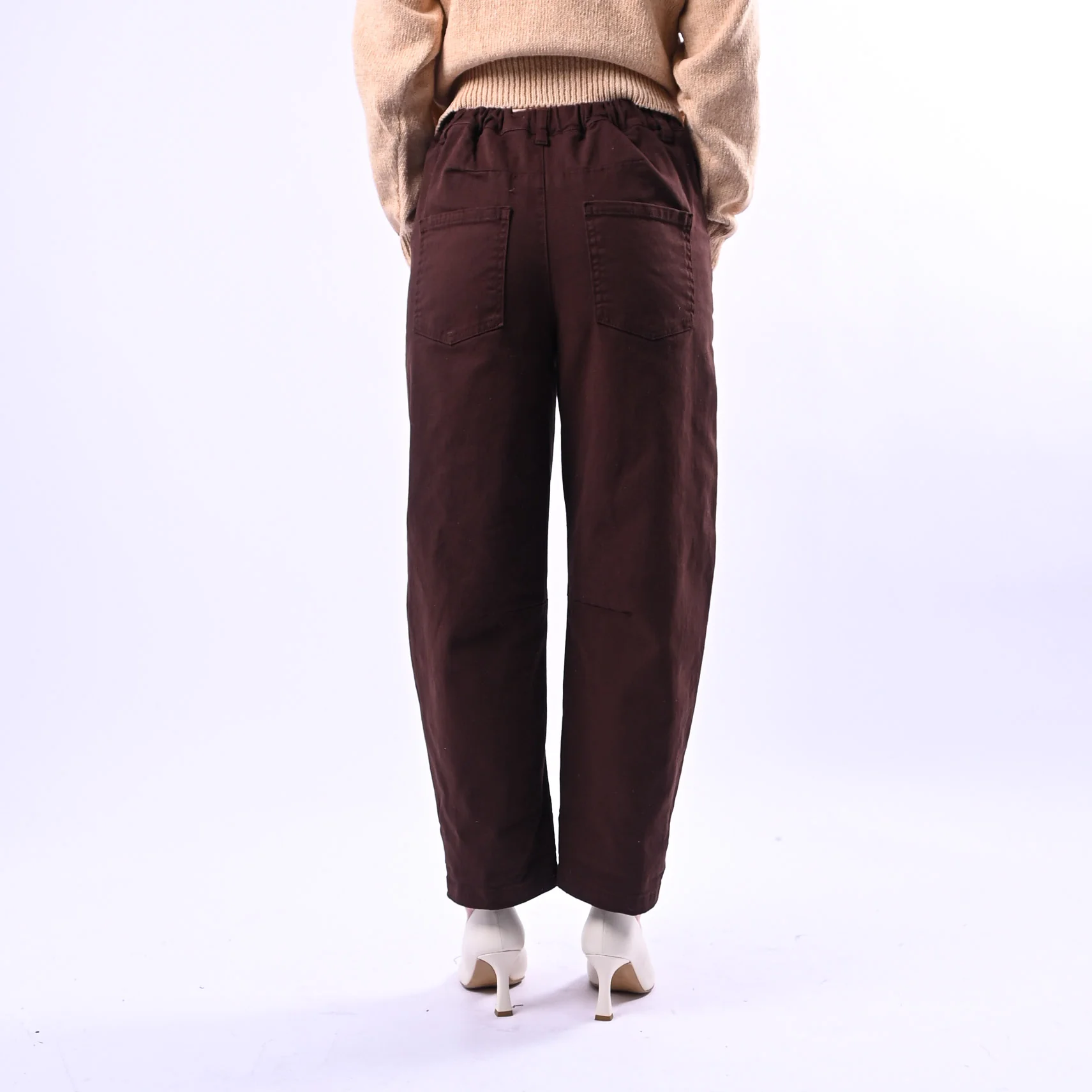 RECUPERO - PANTALONE BARREL BABY ELASTICO DIETRO ART.30325/B - BULL MORO - Image 4