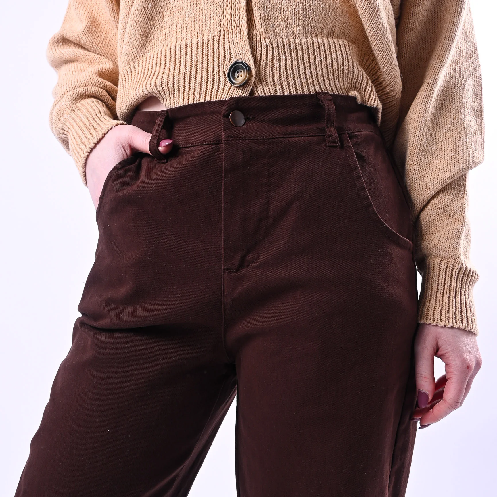 RECUPERO - PANTALONE BARREL BABY ELASTICO DIETRO ART.30325/B - BULL MORO - Image 5