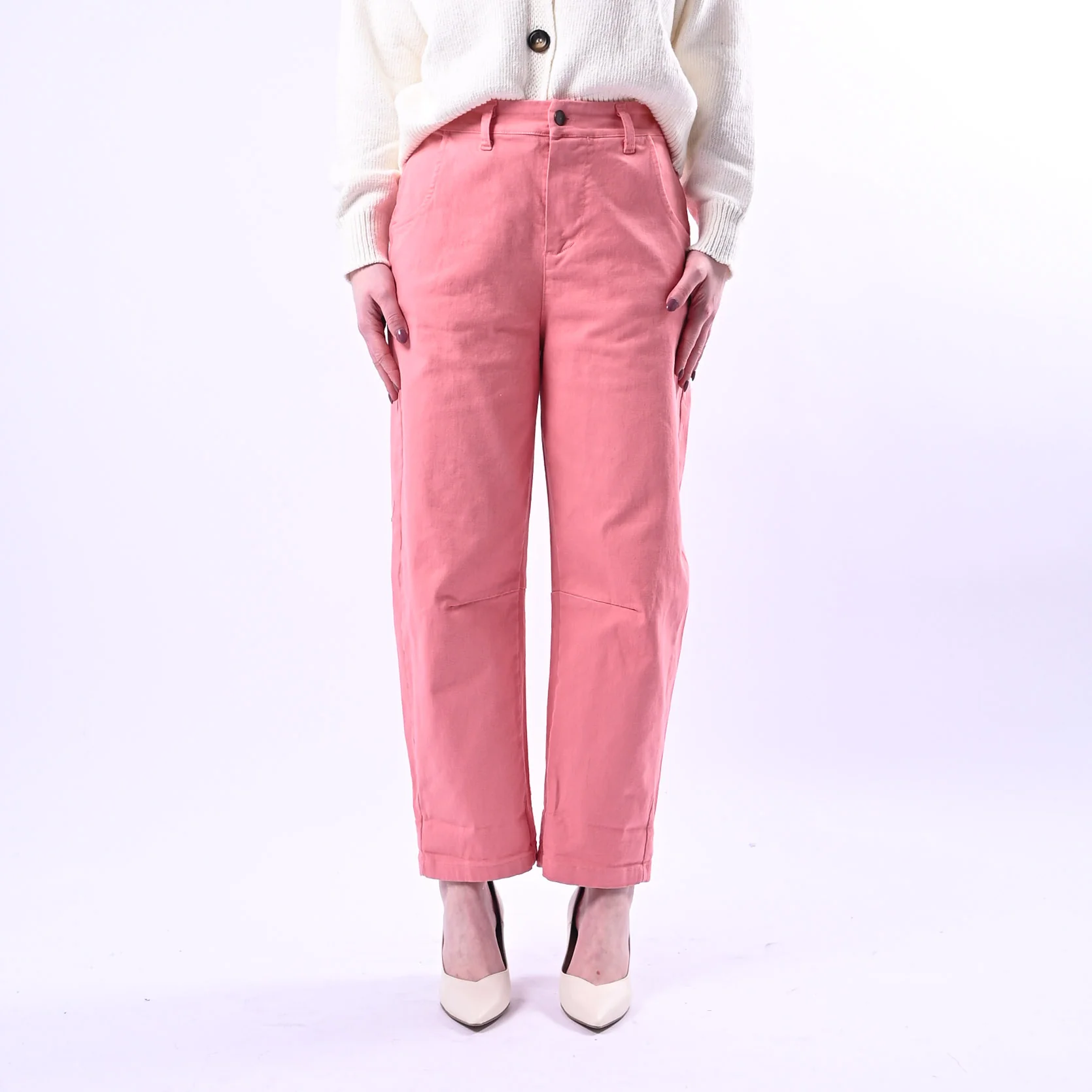 RECUPERO - PANTALONE BARREL BABY ELASTICO DIETRO ART.30325/B - BULL ROSA - Image 2