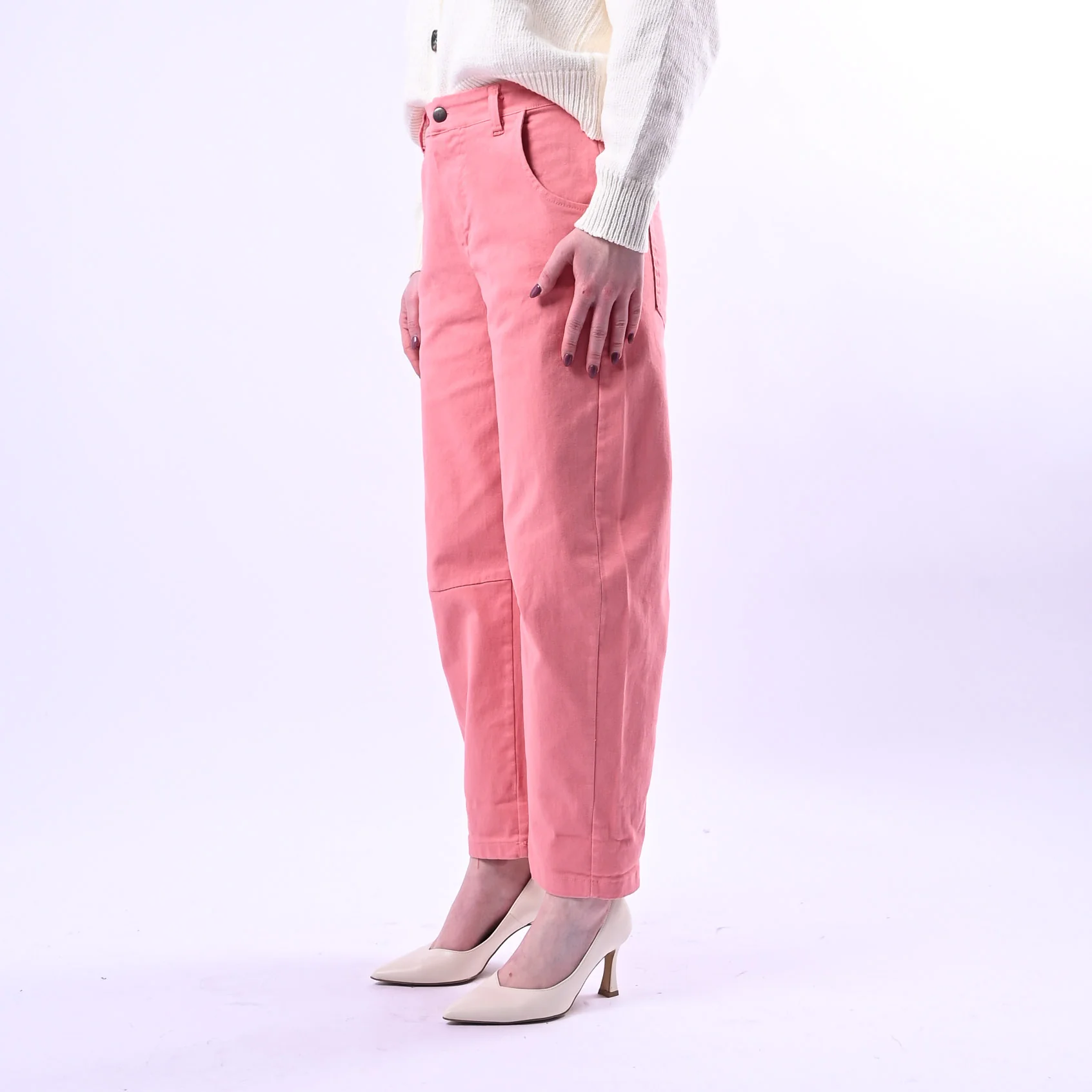 RECUPERO - PANTALONE BARREL BABY ELASTICO DIETRO ART.30325/B - BULL ROSA - Image 3
