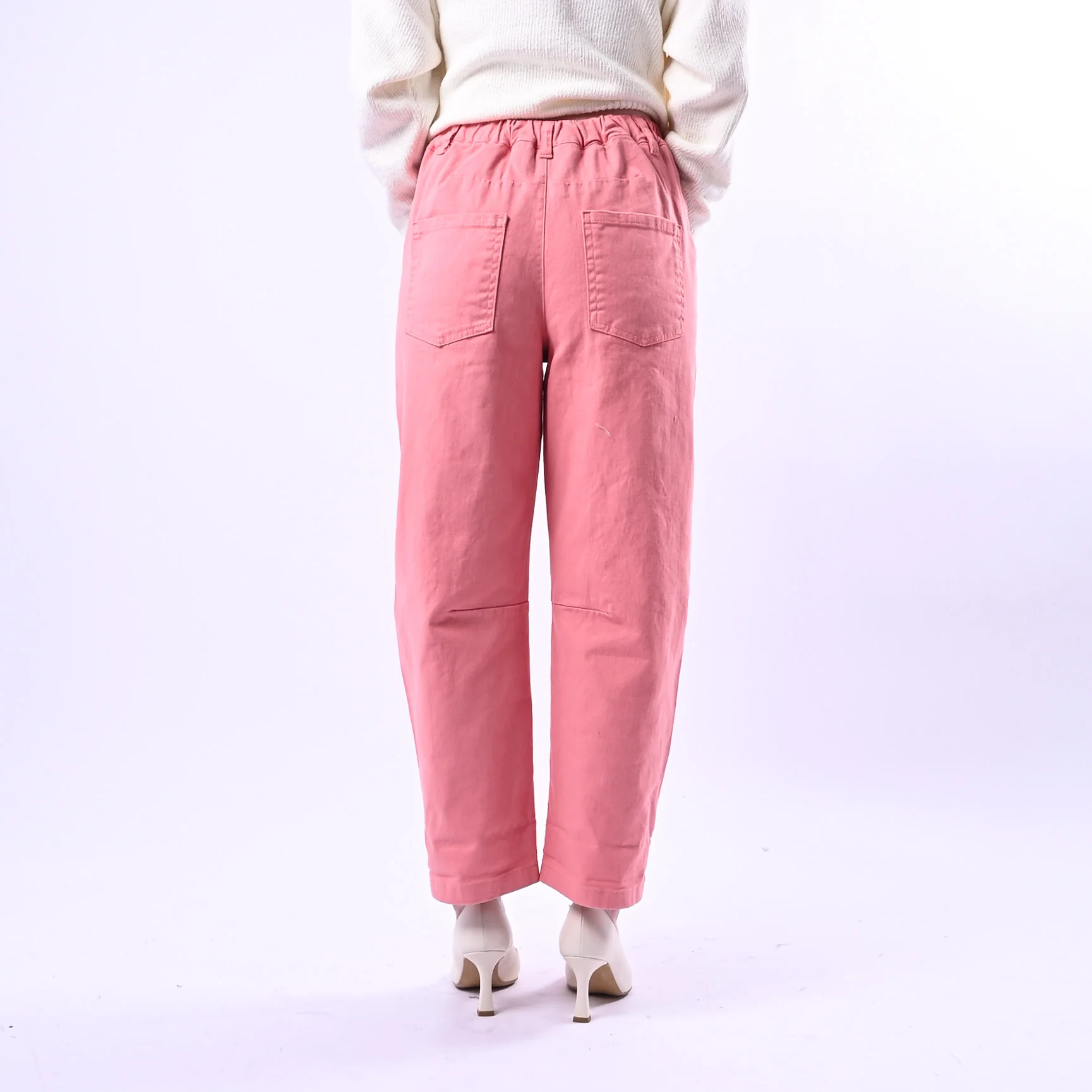 RECUPERO - PANTALONE BARREL BABY ELASTICO DIETRO ART.30325/B - BULL ROSA - Image 4