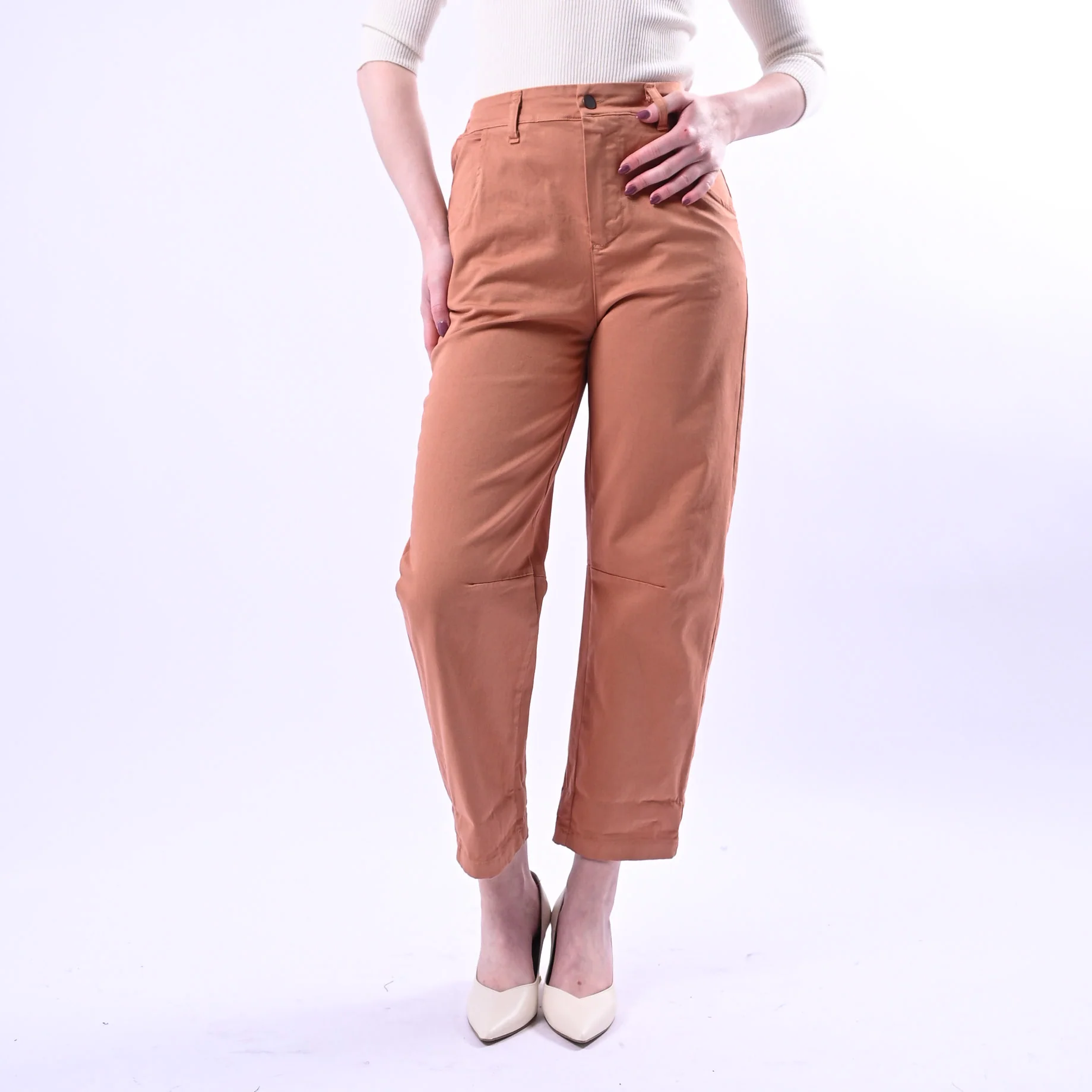 RECUPERO - PANTALONE BARREL PRETTY ELASTICO DIETRO ART.30325/G - GABARDINA PHARD