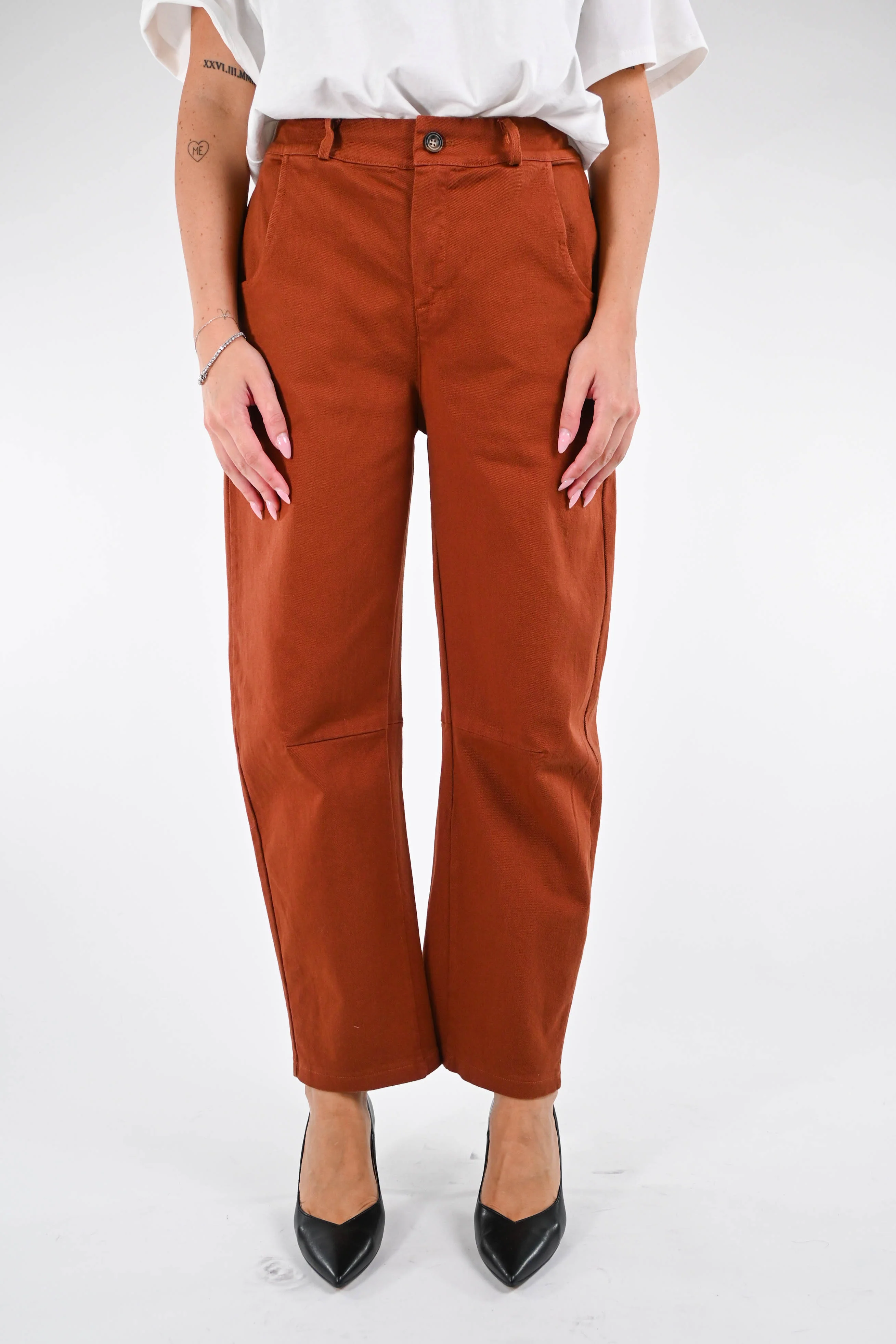 RECUPERO - PANTALONE BAGGY BULL DENIM ART.202502 - MATTONE - Image 2