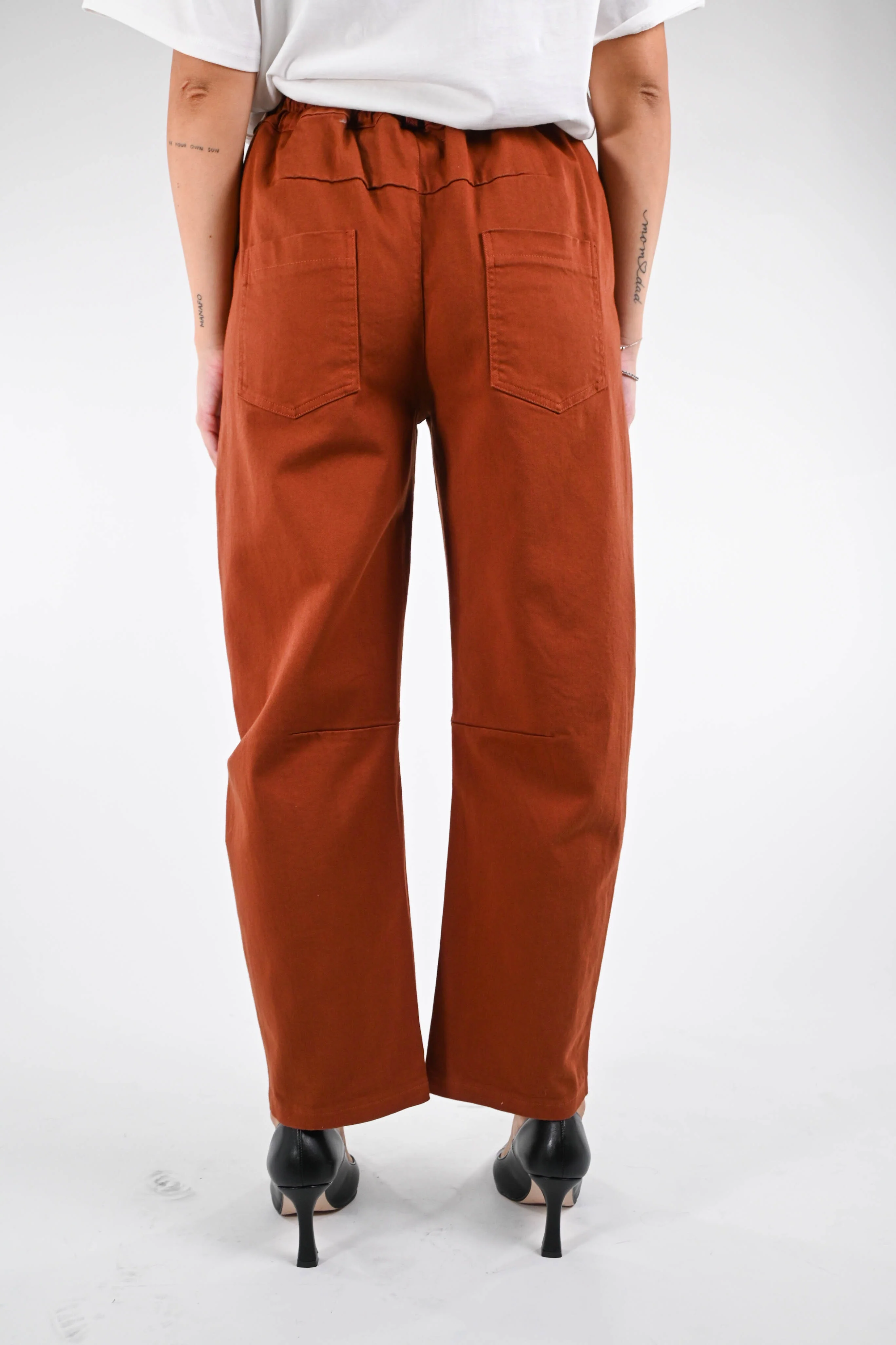 RECUPERO - PANTALONE BAGGY BULL DENIM ART.202502 - MATTONE - Image 4