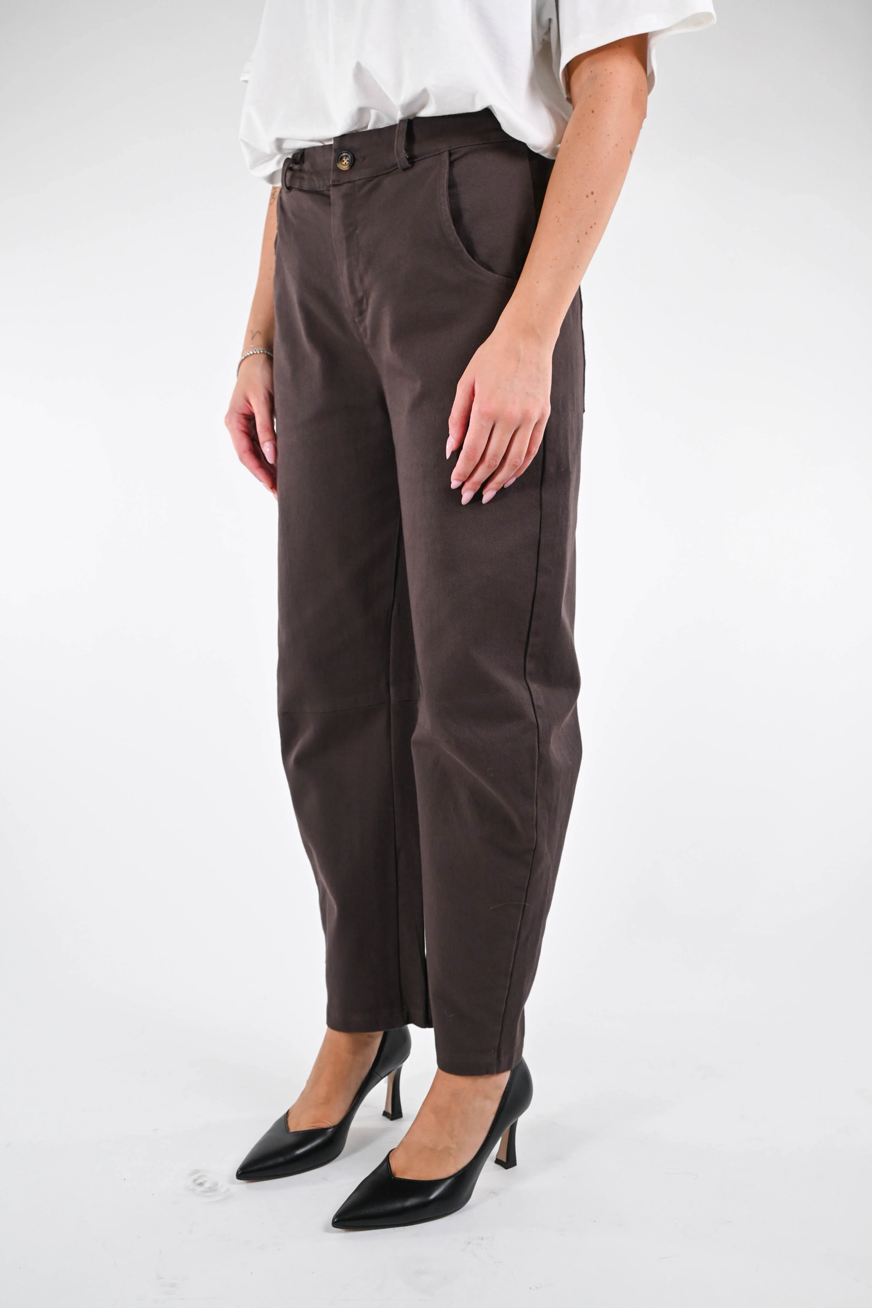 RECUPERO - PANTALONE BAGGY BULL DENIM ART.202502 - MORO - Image 3