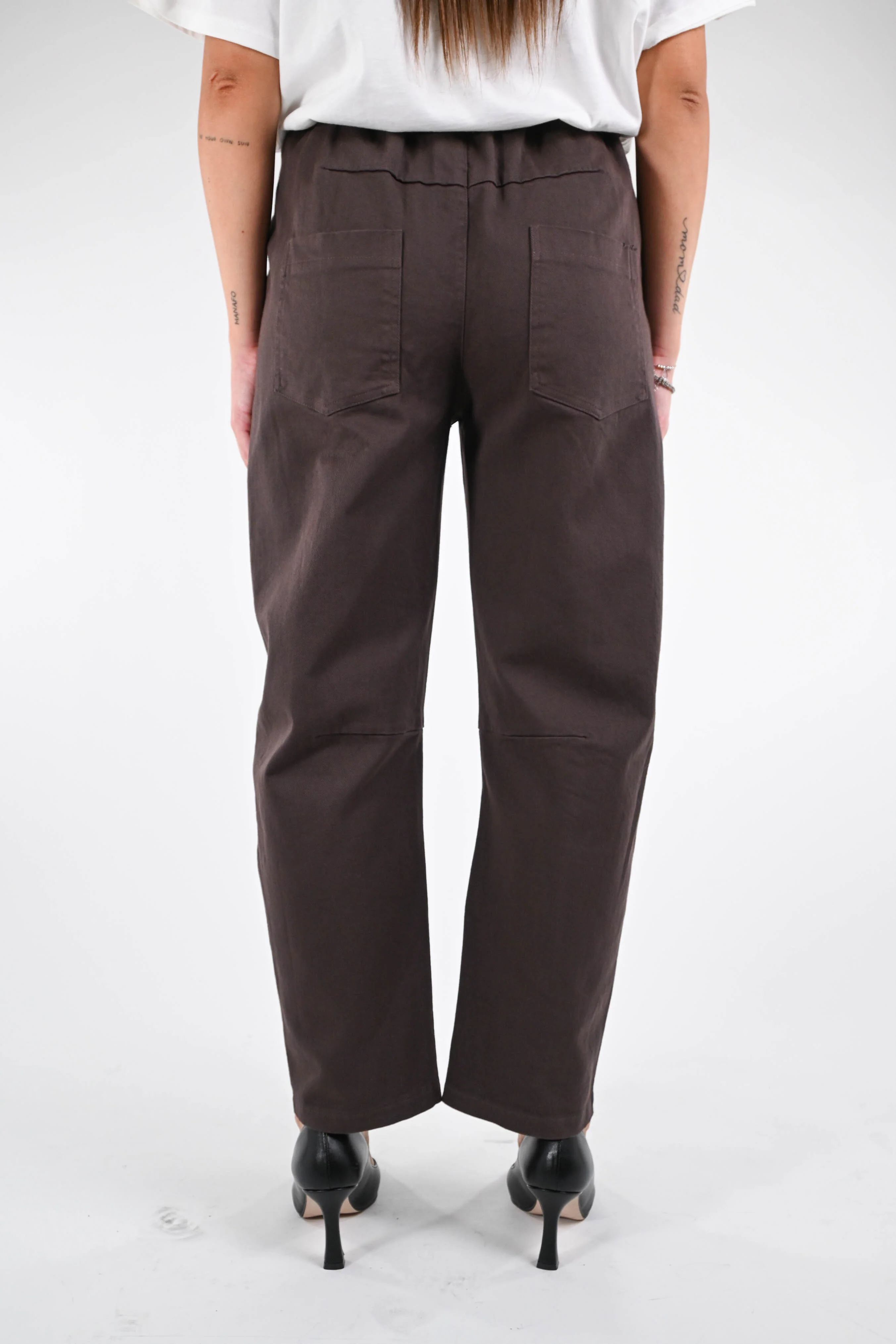 RECUPERO - PANTALONE BAGGY BULL DENIM ART.202502 - MORO - Image 4