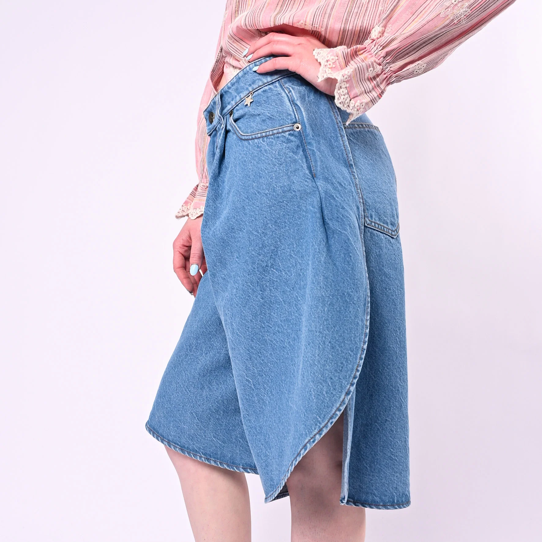SOUVENIR - BERMUDA GAUCHO IN DENIM ART.M39F1651/J - JEANS - Image 5