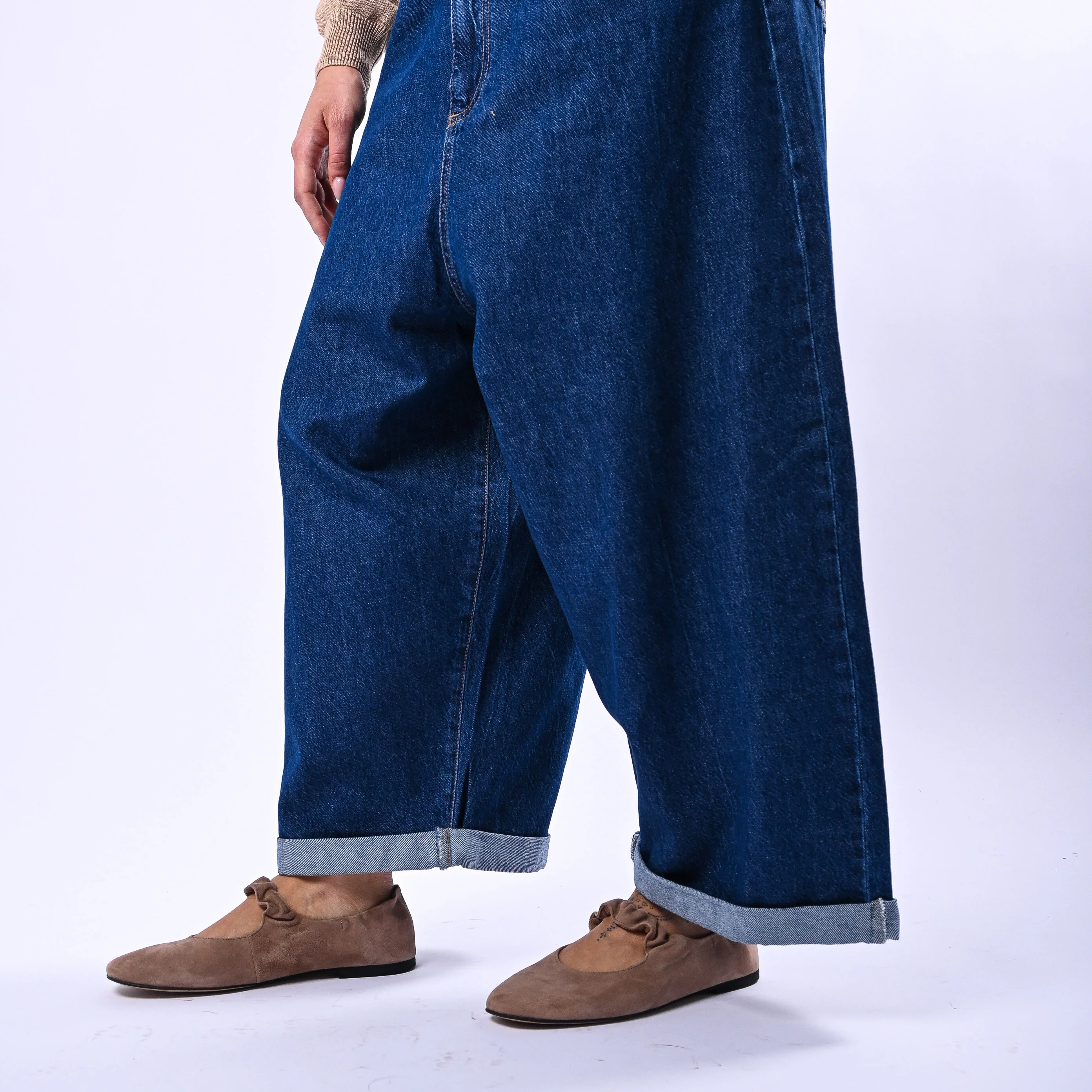 SOUVENIR PRIVE' - JEANS OVER FLUIDO ART.C39S0042 - LAVAGGIO MEDIO - Image 5