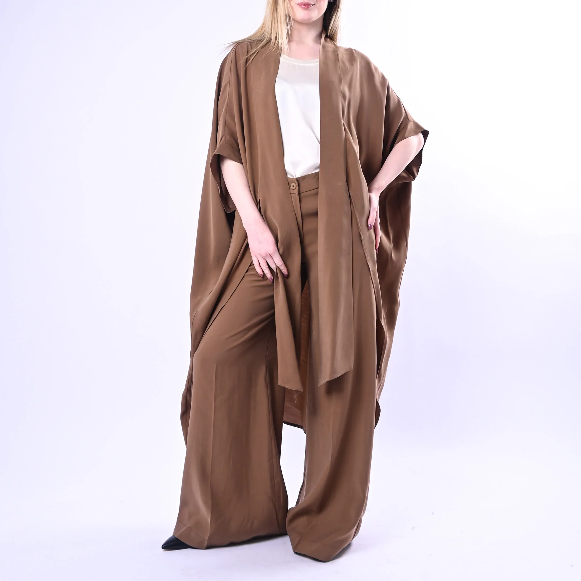 SOUVENIR PRIVE' - KIMONO LUNGO IN MODAL ART.W39S0243/S - SIGARO - Image 2