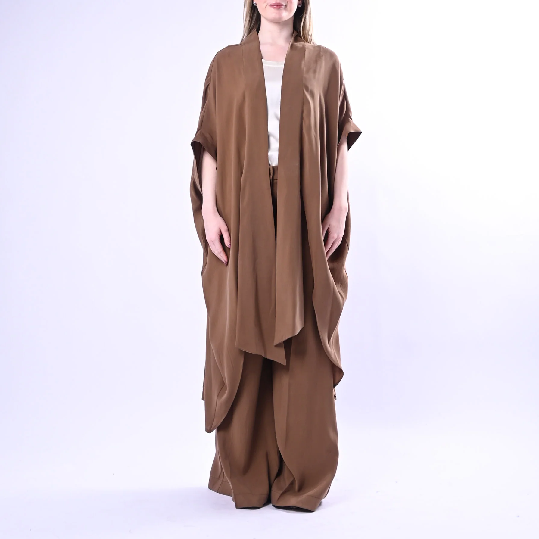 SOUVENIR PRIVE' - KIMONO LUNGO IN MODAL ART.W39S0243/S - SIGARO - Image 3