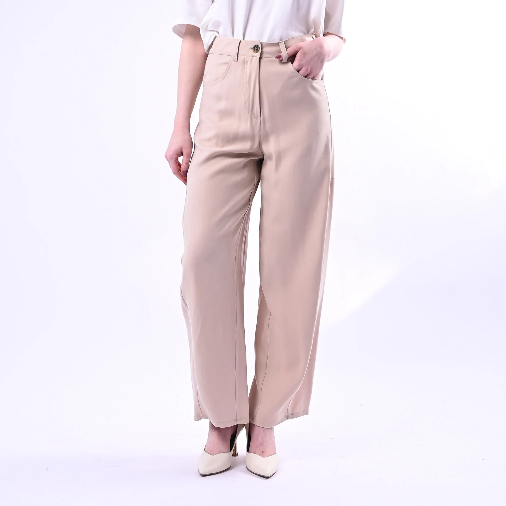 SPENCER - PANTALONE BALLOON IN VISCOSA ART.SIBILLA-TWILL/C - CASHA' - Image 2