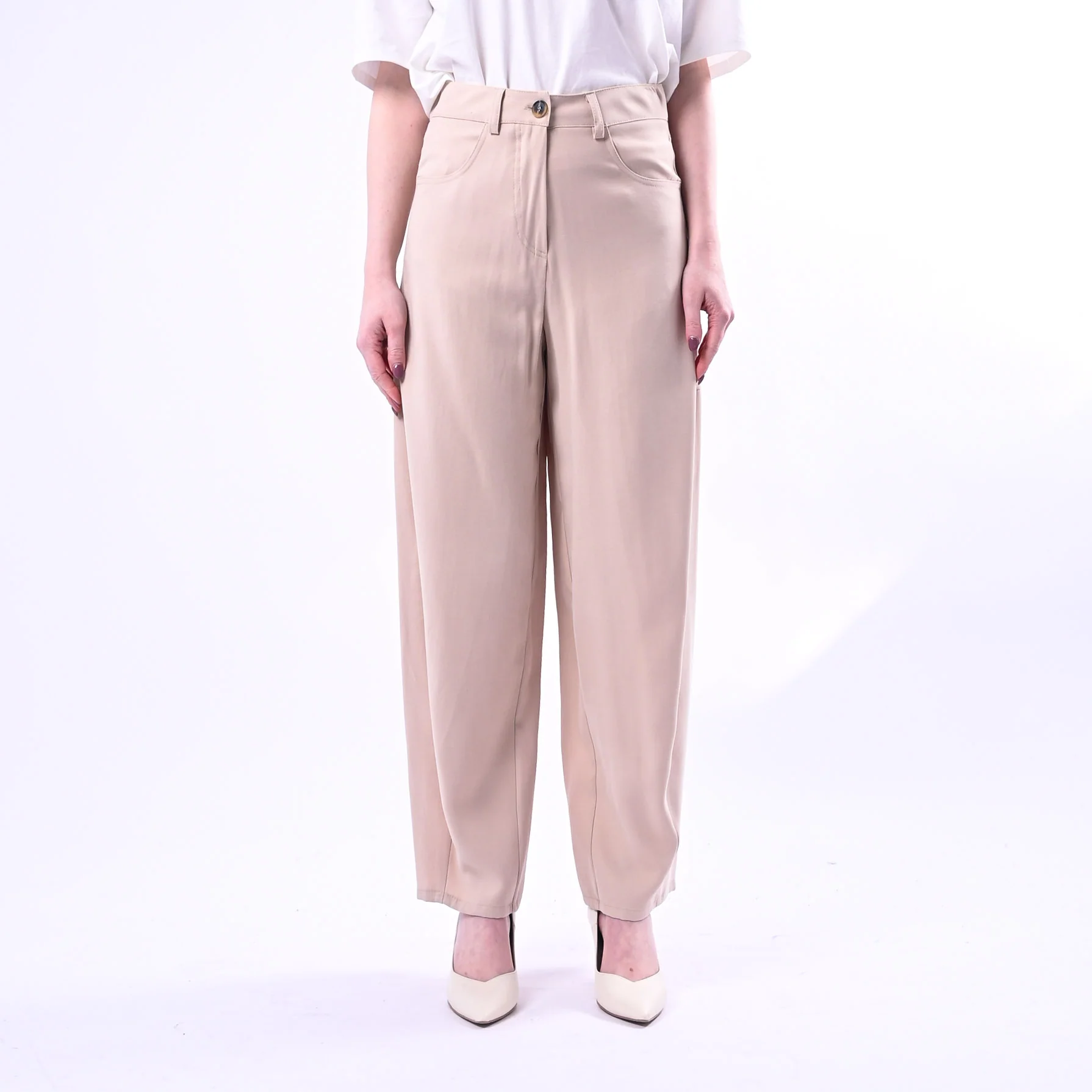 SPENCER - PANTALONE BALLOON IN VISCOSA ART.SIBILLA-TWILL/C - CASHA' - Image 3