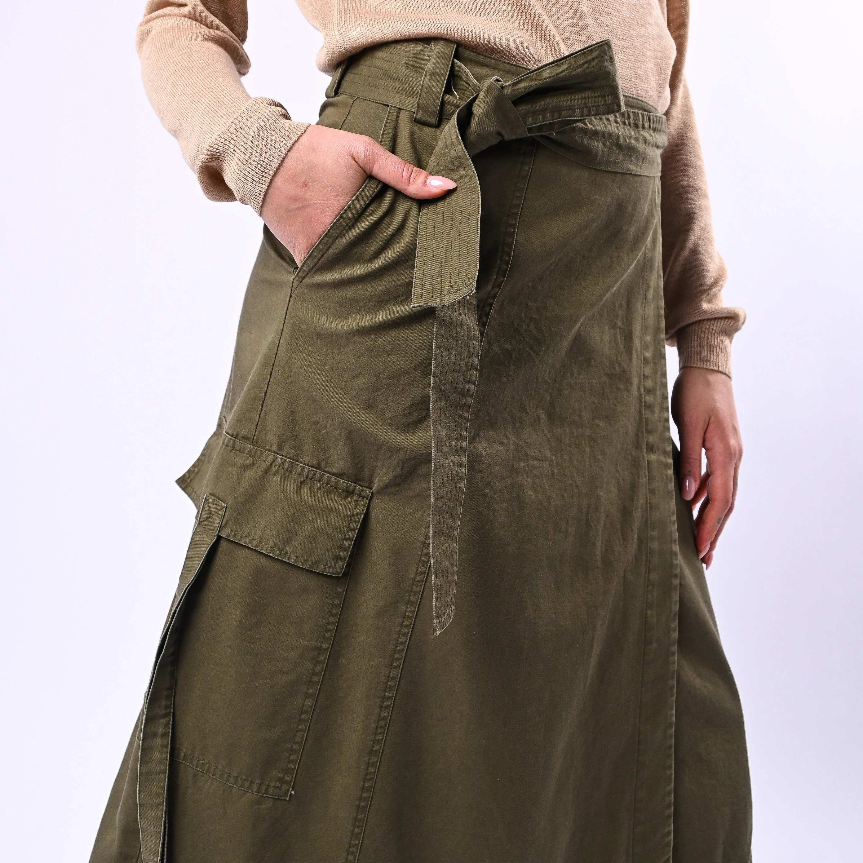 TENSIONE IN - GONNA CARGO A PORTAFOGLIO ART.S26G293 - MILITARE - Image 5