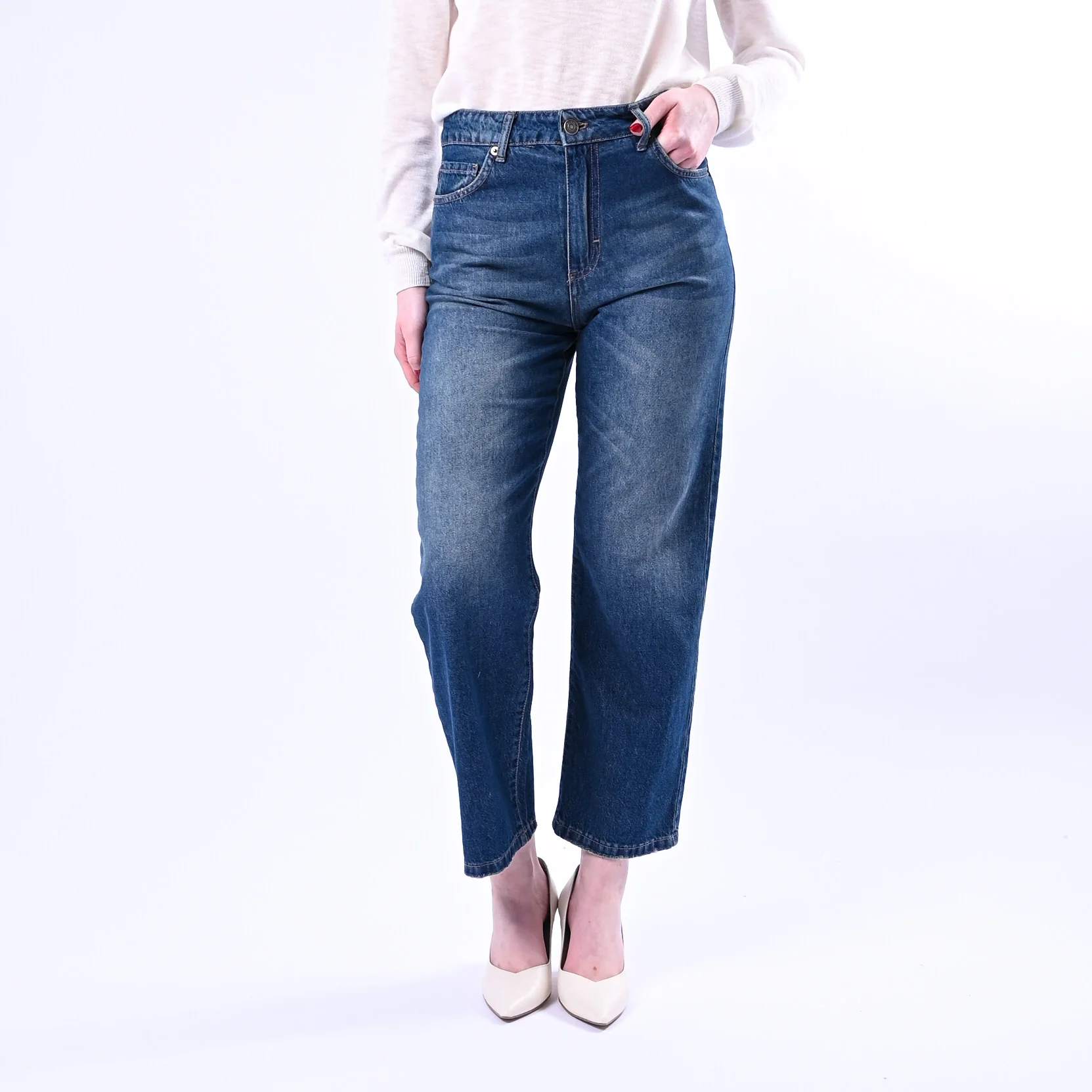 TENSIONE IN - JEANS DRITTO FERMO ART.TOM-RAY-BLU - LAVAGGIO SCURO