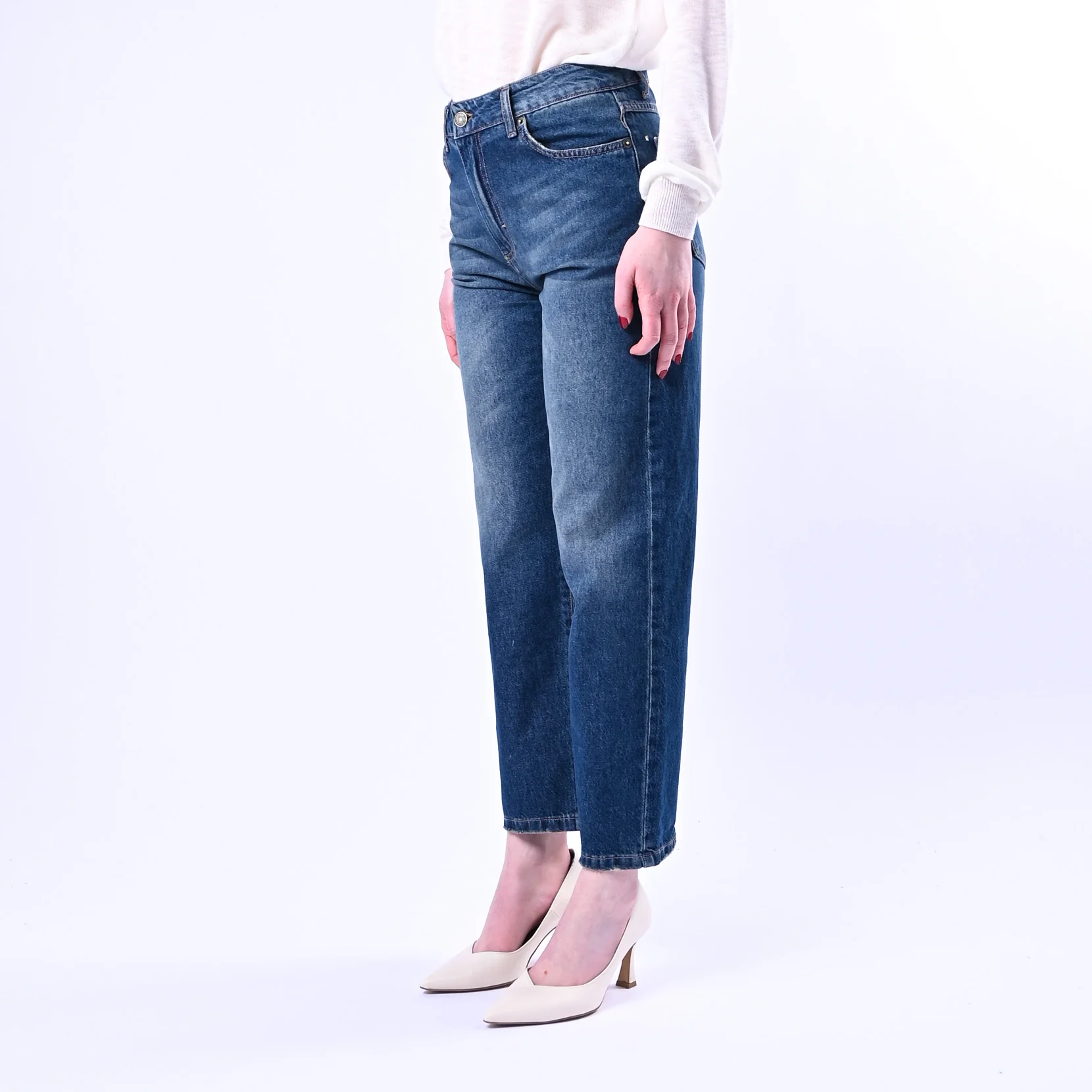 TENSIONE IN - JEANS DRITTO FERMO ART.TOM-RAY-BLU - LAVAGGIO SCURO - Image 3