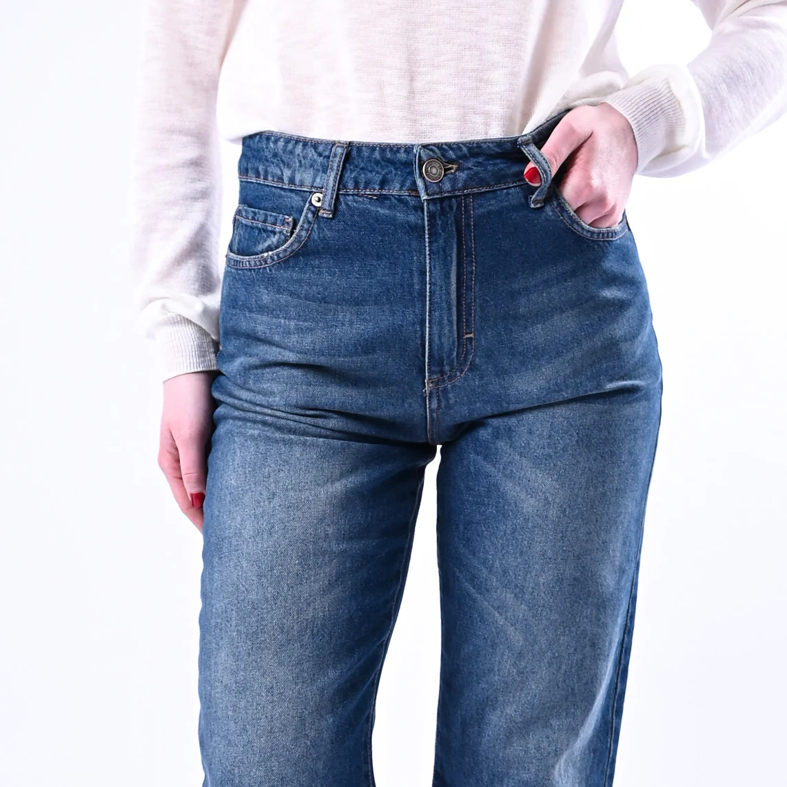TENSIONE IN - JEANS DRITTO FERMO ART.TOM-RAY-BLU - LAVAGGIO SCURO - Image 5