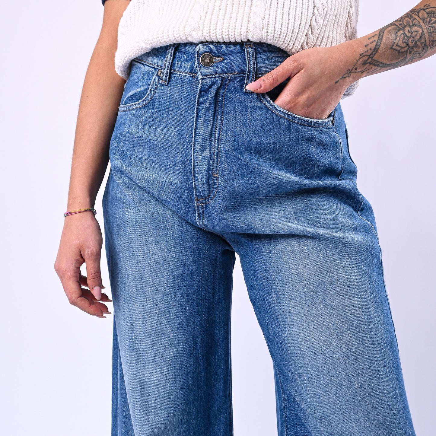TENSIONE IN - JEANS SUPERPOCKET ART.GIUSI-AMX-DRK - LAVAGGIO MEDIO - Image 5