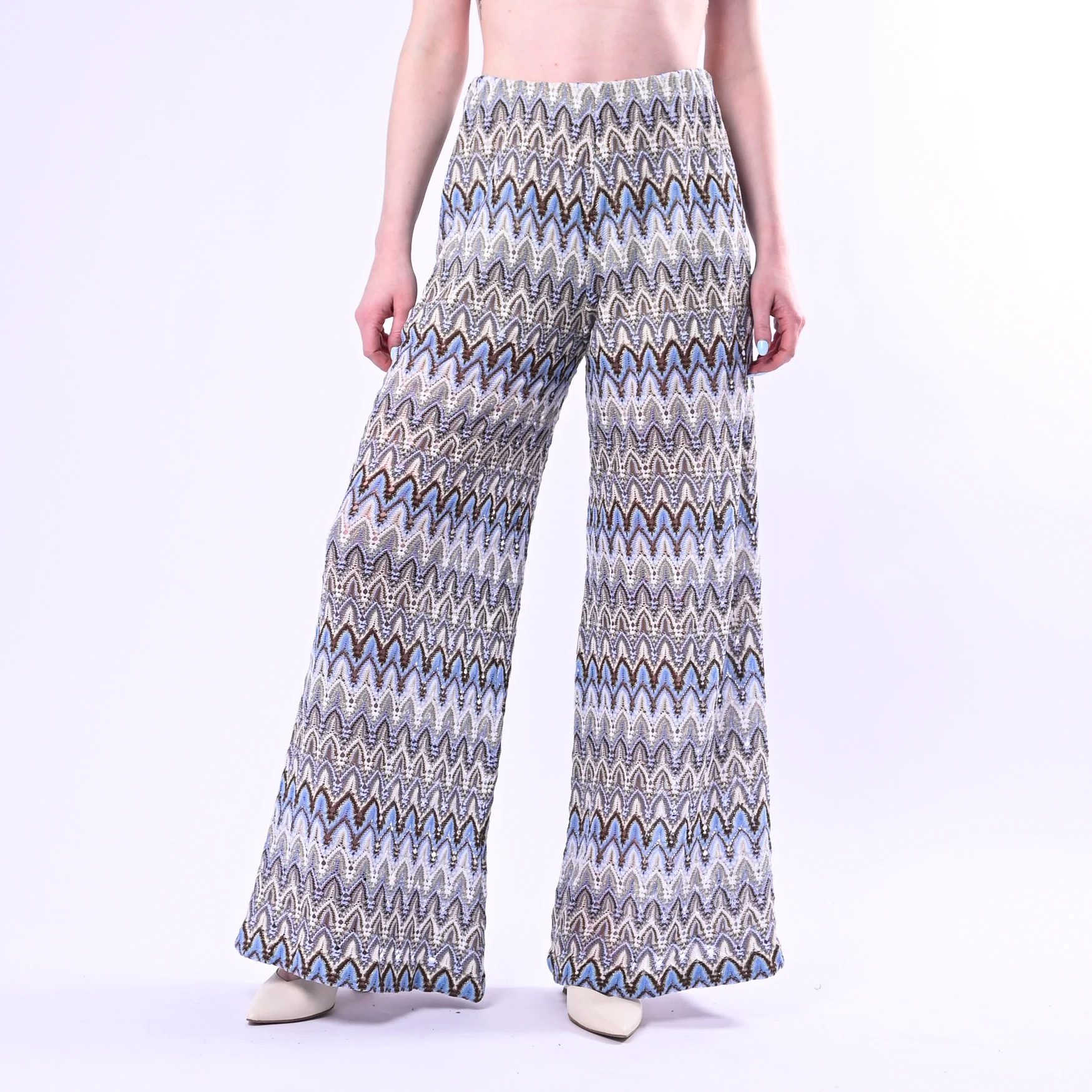 TENSIONE IN - PANTALONE PALAZZO MISSONI FILO LUREX ART. S26PE29/F - FANTASIA