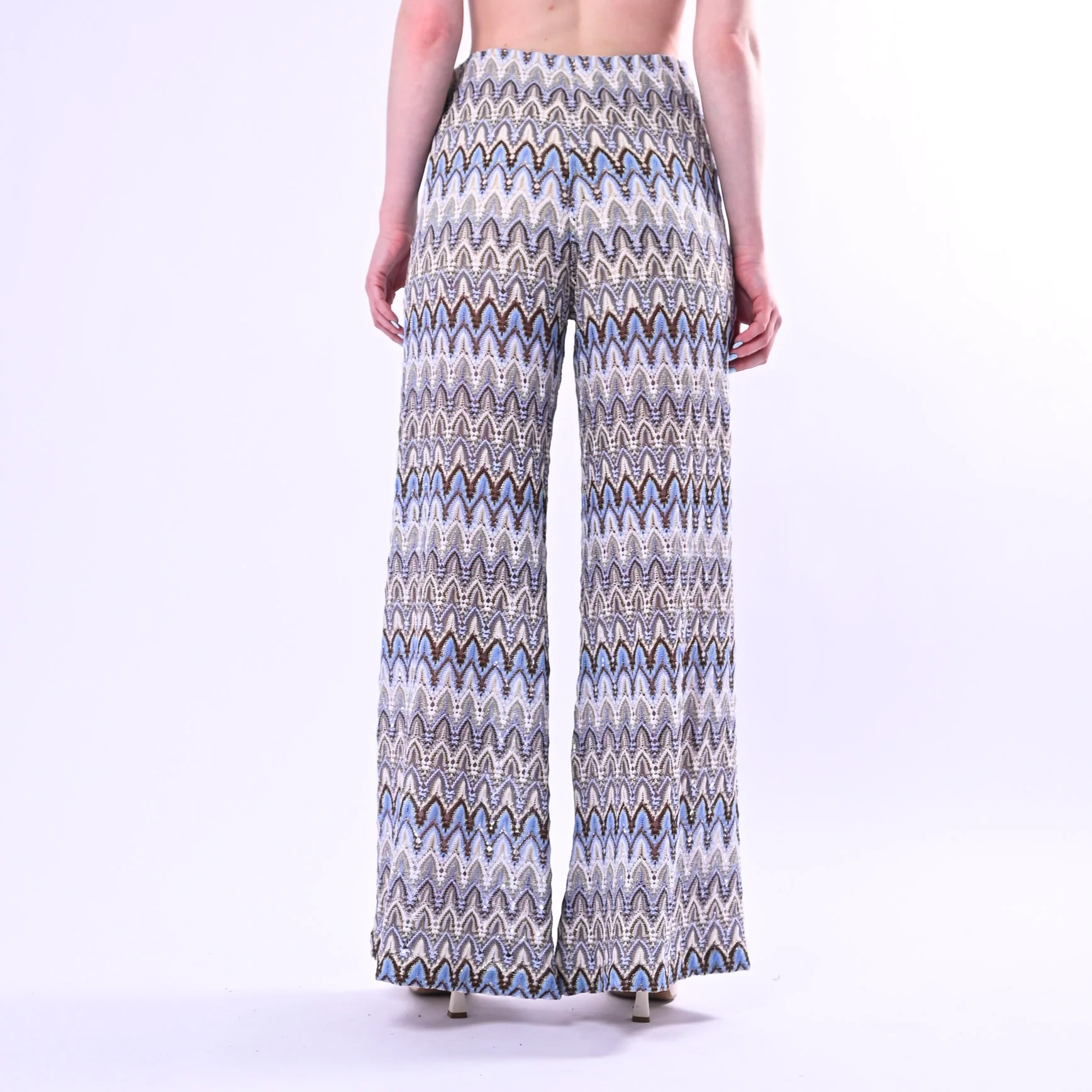 TENSIONE IN - PANTALONE PALAZZO MISSONI FILO LUREX ART. S26PE29/F - FANTASIA - Image 4