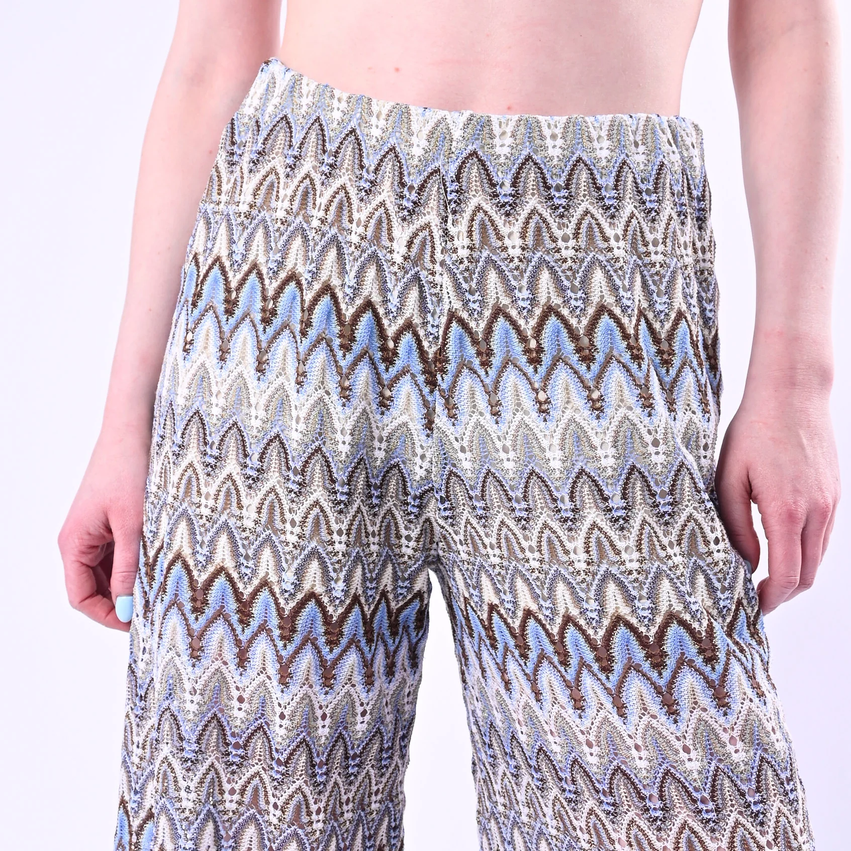 TENSIONE IN - PANTALONE PALAZZO MISSONI FILO LUREX ART. S26PE29/F - FANTASIA - Image 5