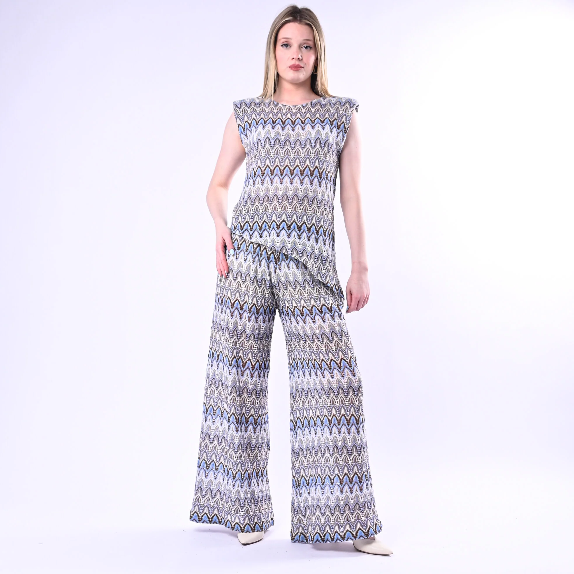 TENSIONE IN - PANTALONE PALAZZO MISSONI FILO LUREX ART. S26PE29/F - FANTASIA - Image 6