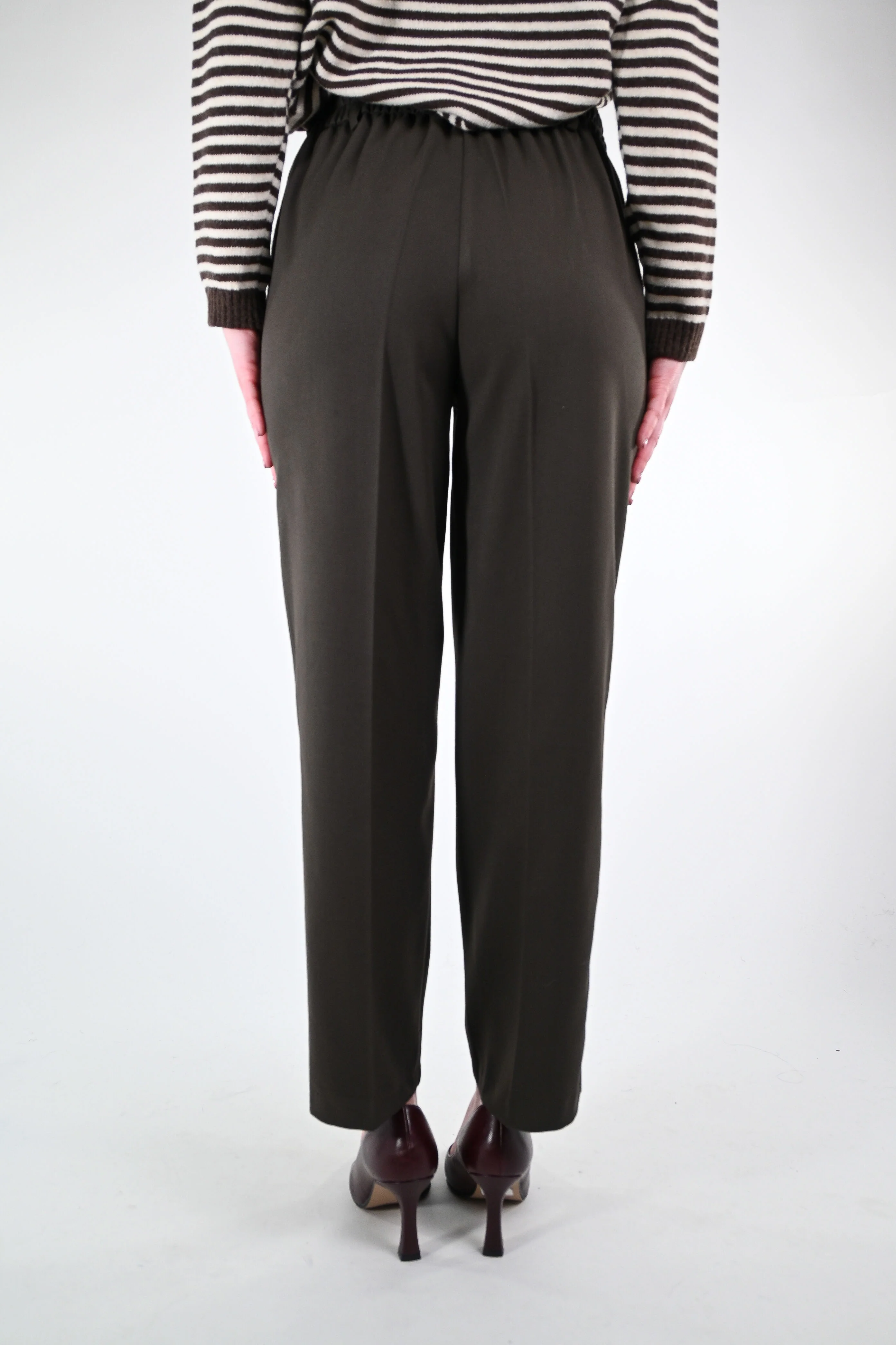 TENSIONE IN - PANTALONE SLIM FLANELLA ART.26P1576 - MORO - Image 4