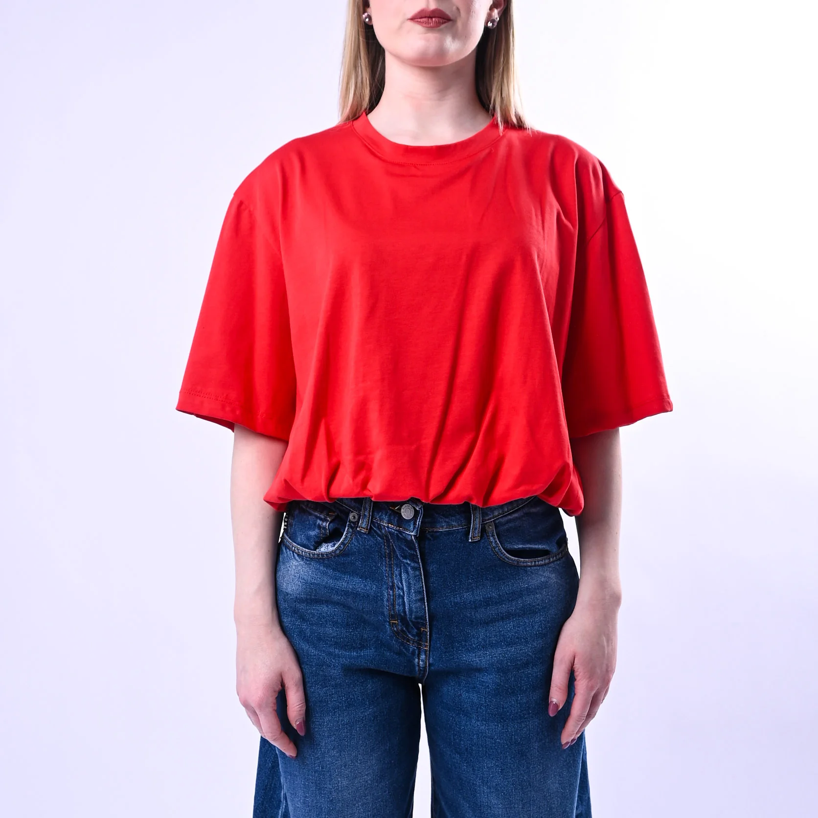 TENSIONE IN - T-SHIRT BALLOON GIROCOLLO ART.260101/RO - ROSSO - Image 2