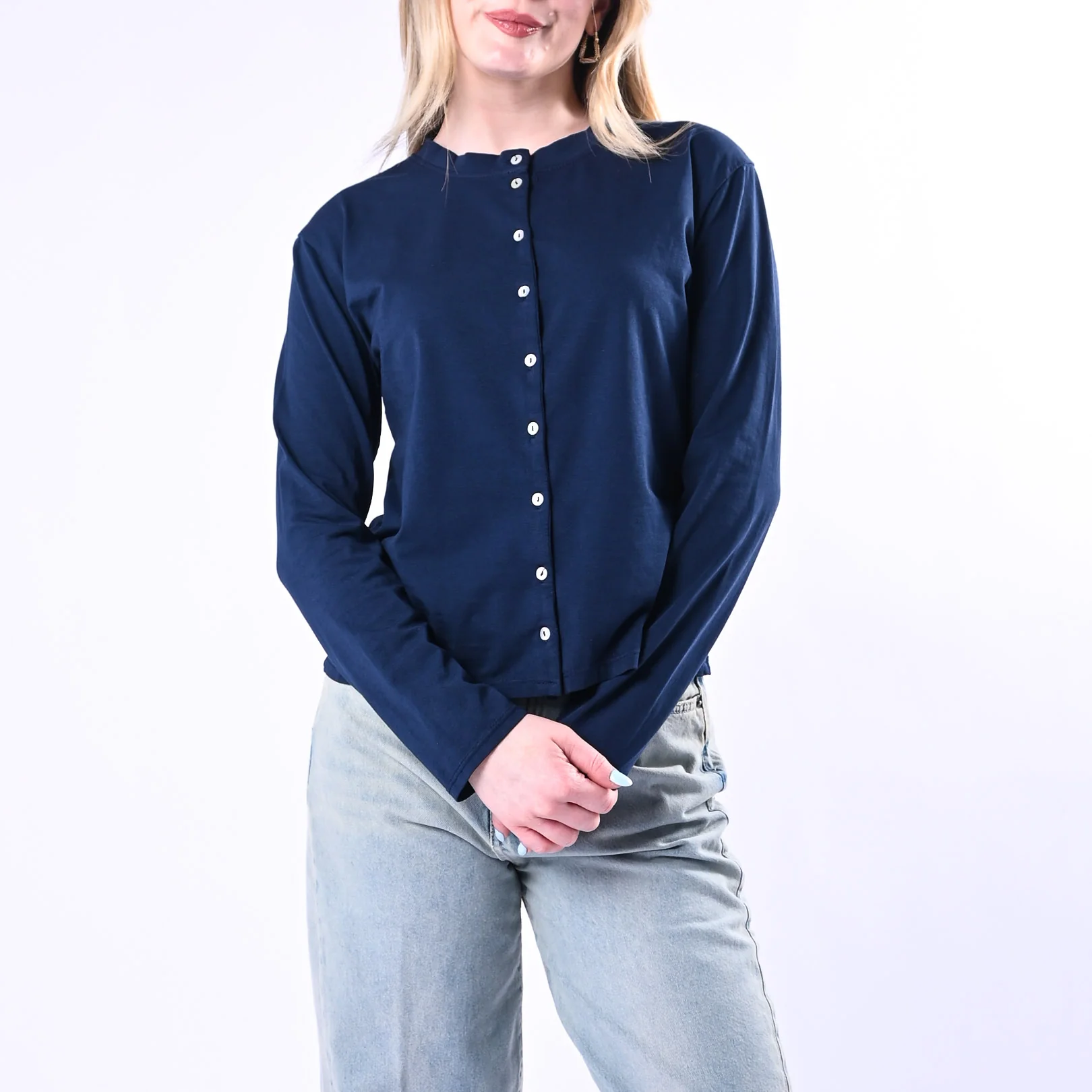TENSIONE IN - T-SHIRT REBECCHINA JERSEY ART.21012/BL - BLU
