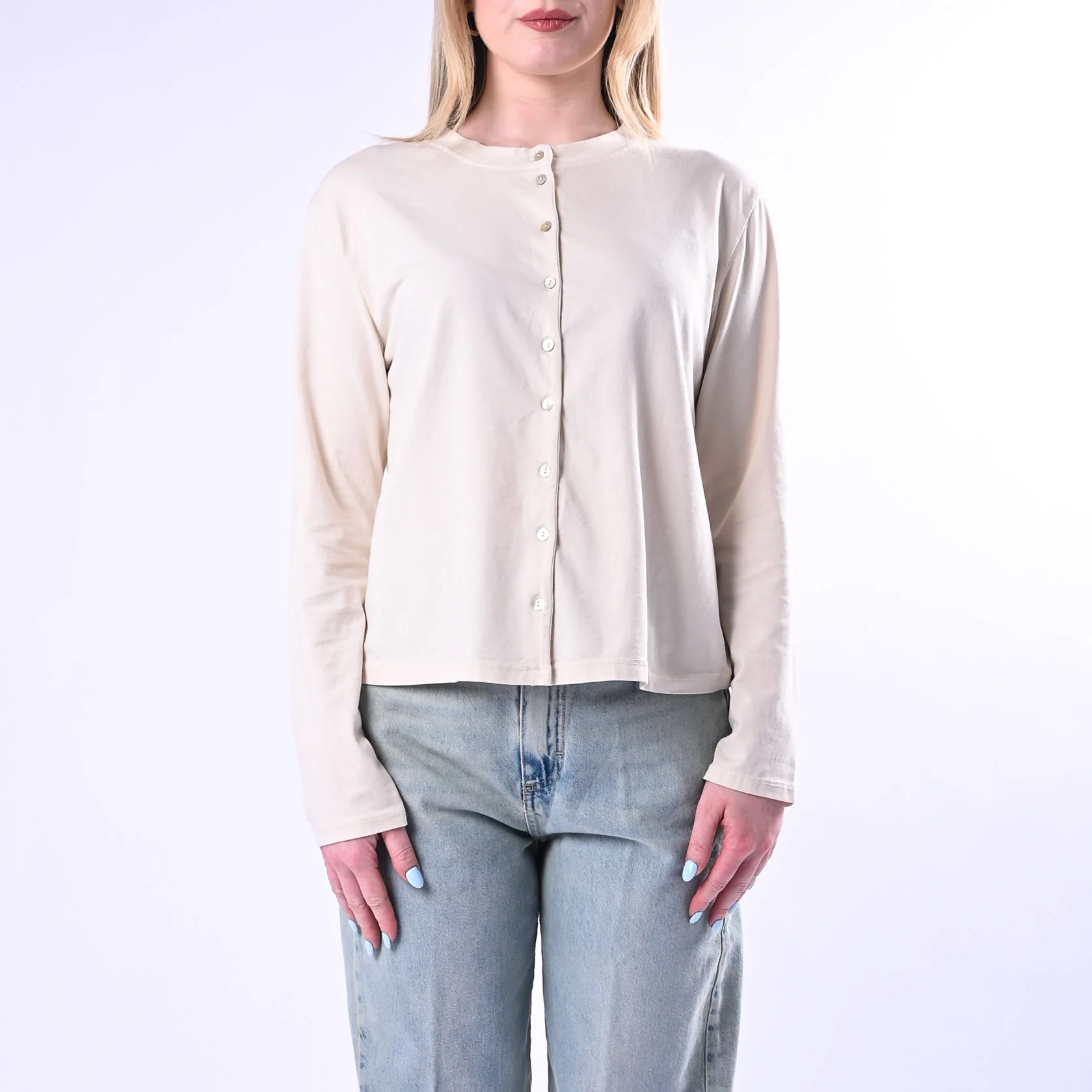 TENSIONE IN - T-SHIRT REBECCHINA JERSEY ART.21012/BU - BURRO - Image 2