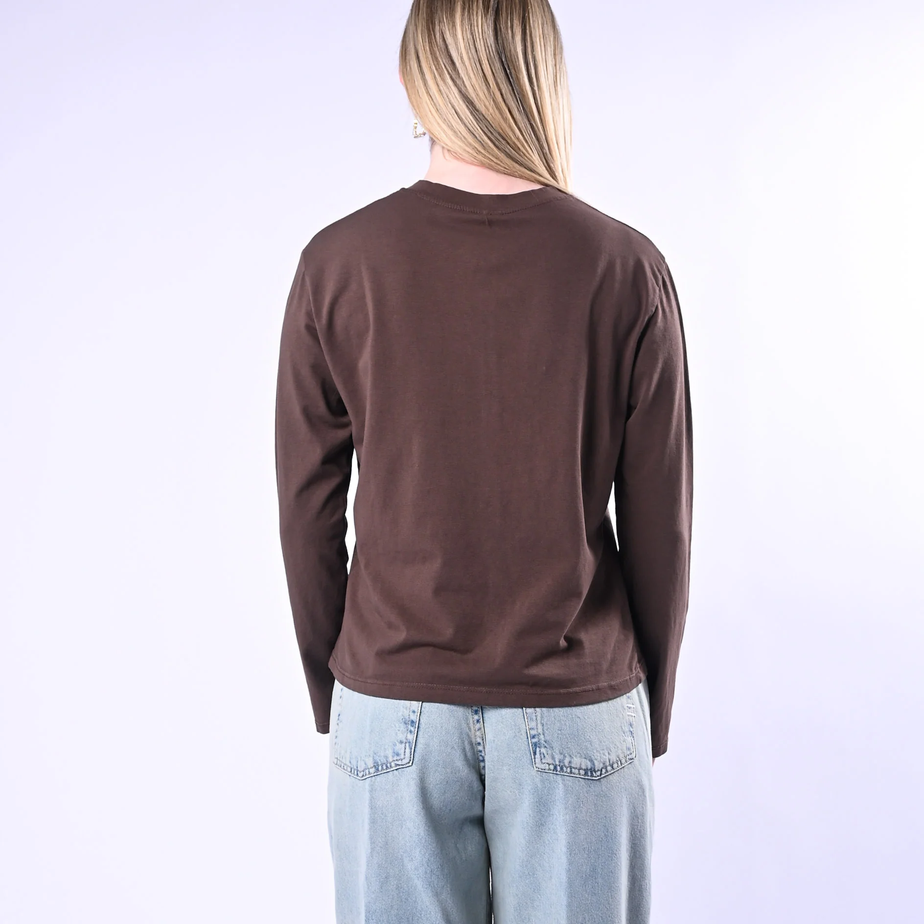 TENSIONE IN - T-SHIRT REBECCHINA JERSEY ART.21012/C - CIOCCOLATO - Image 4