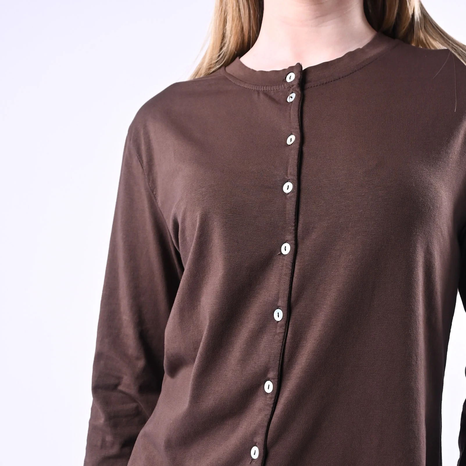 TENSIONE IN - T-SHIRT REBECCHINA JERSEY ART.21012/C - CIOCCOLATO - Image 5