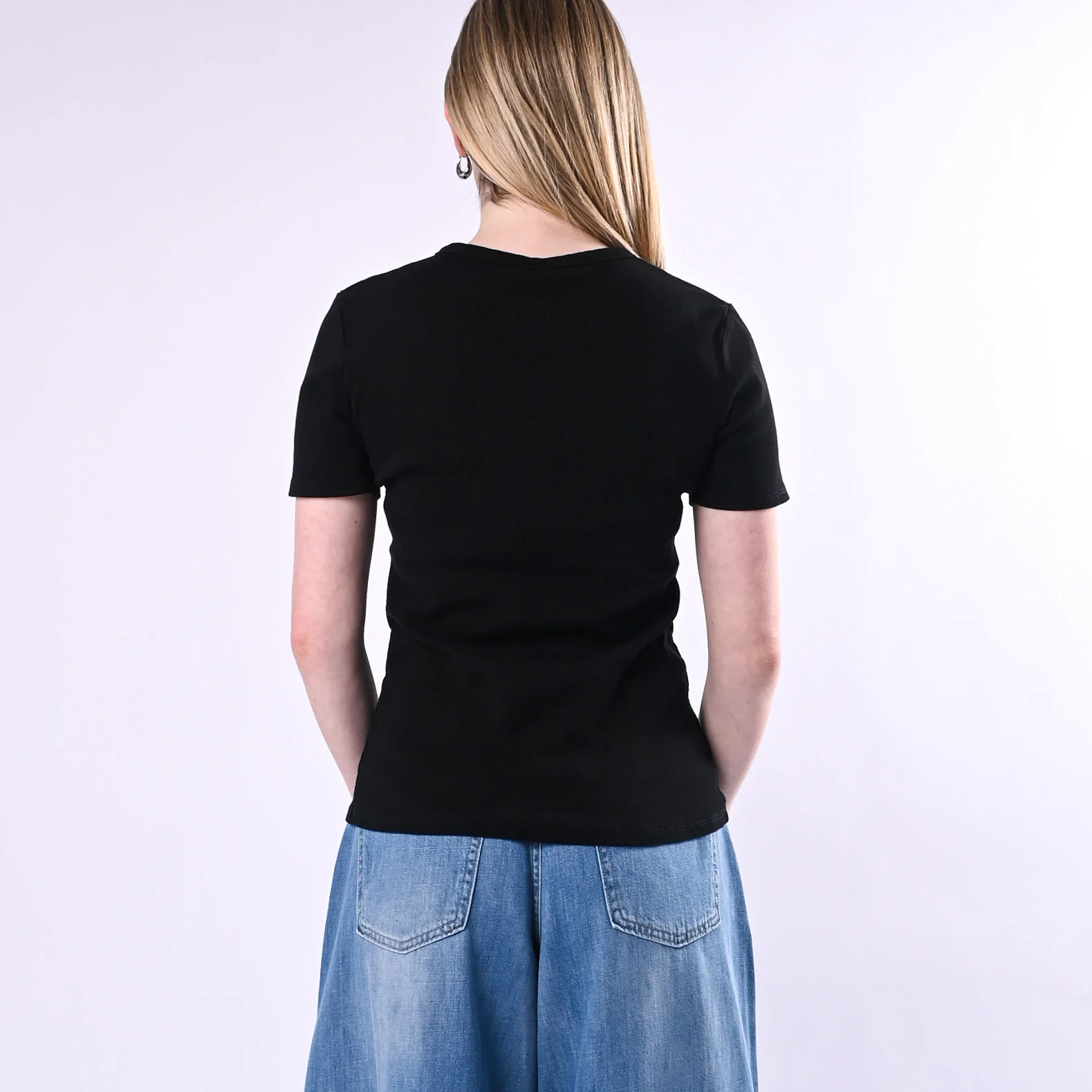 TENSIONE IN - T-SHIRT SERAFINO A COSTINE ART. 21006/N - NERO - Image 4