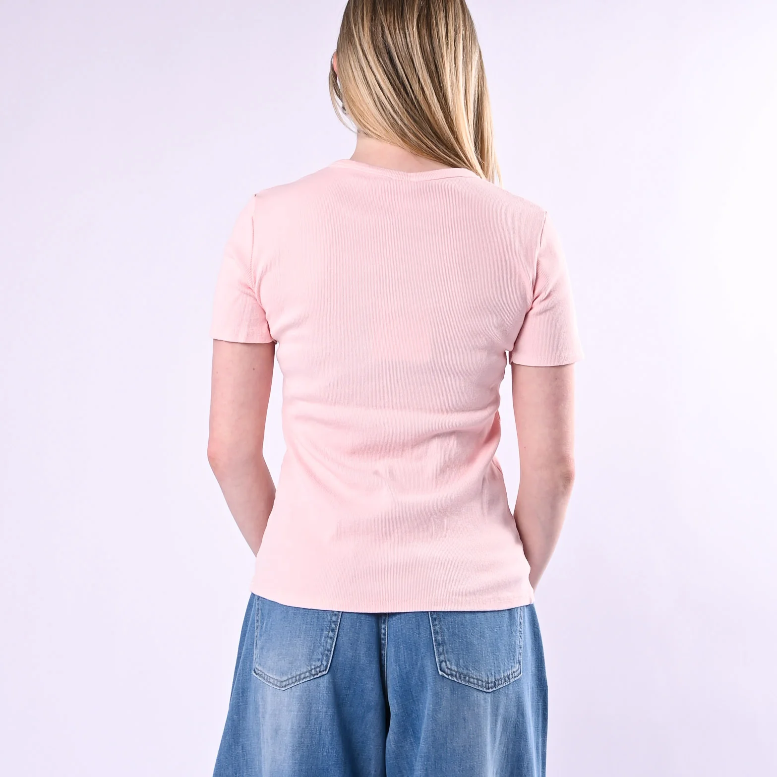 TENSIONE IN - T-SHIRT SERAFINO A COSTINE ART. 21006/R - ROSA - Image 4