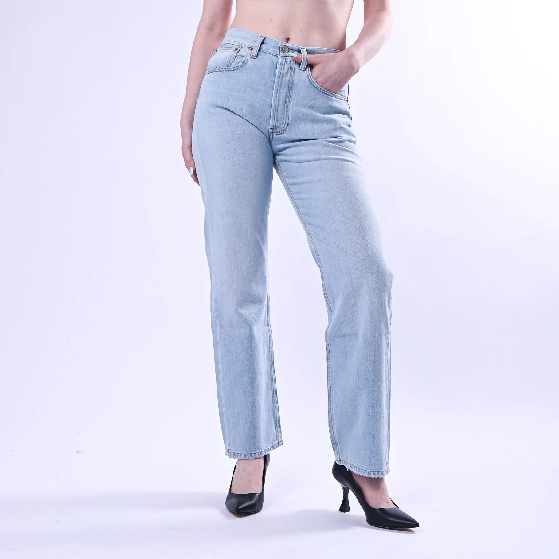 VICOLO - JEANS EMY STRAIGHT FIT ART.DAB5390/J - LAVAGGIO CHIARO