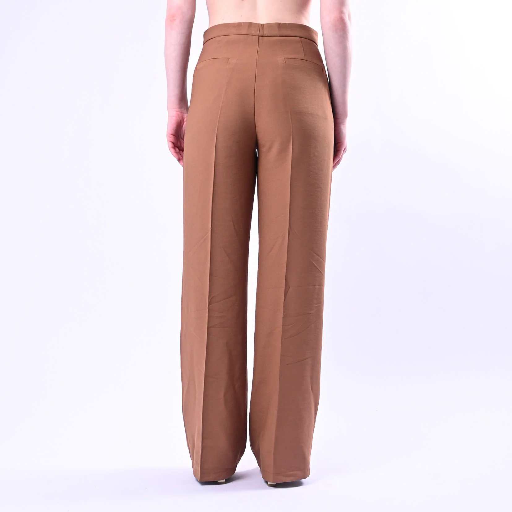 VICOLO - PANTALONE PALAZZO IN VISCOSA ART.TAB1933/T - TABACCO - Image 4