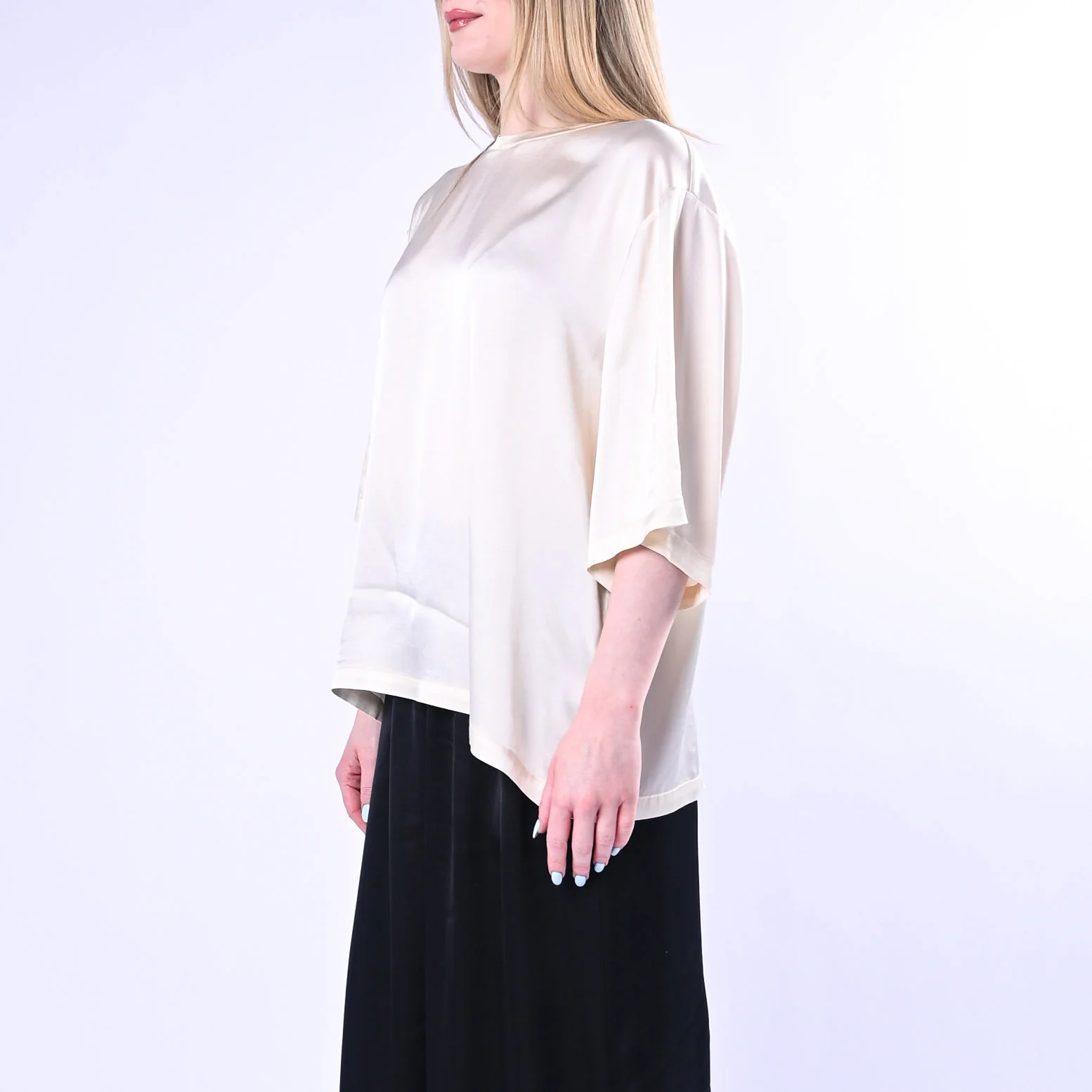 VICOLO - T-SHIRT OVER IN VISCOSA ART.TAB0081/B - BURRO - Image 3