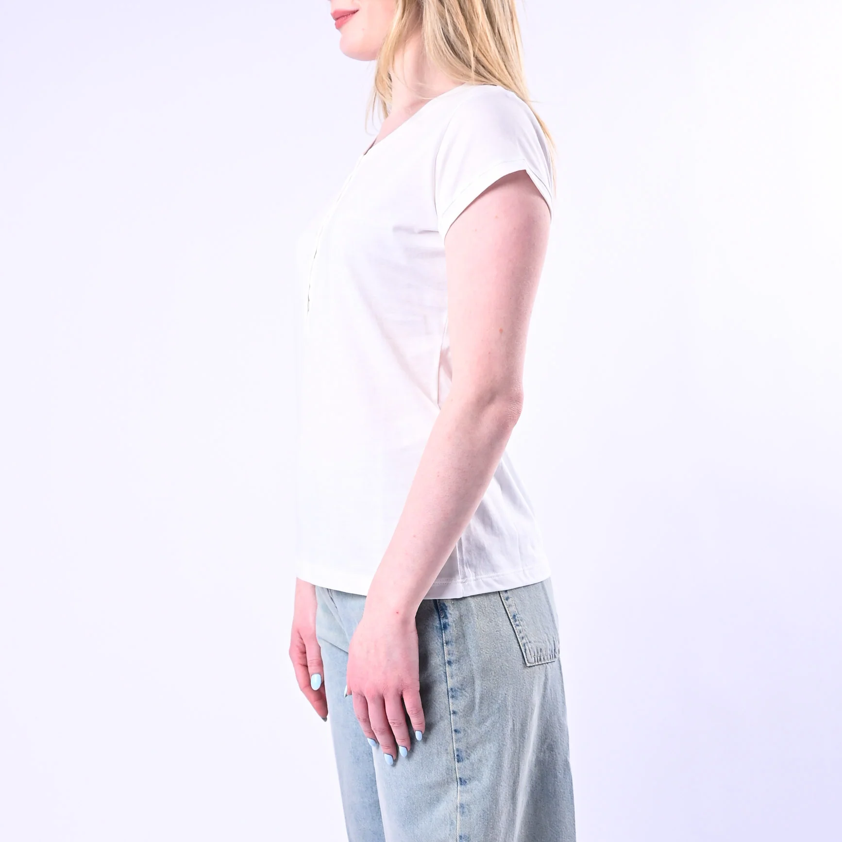 VICOLO - T-SHIRT SERAFINO MANICA CORTA ART.UAB0309/N - NATURALE - Image 3