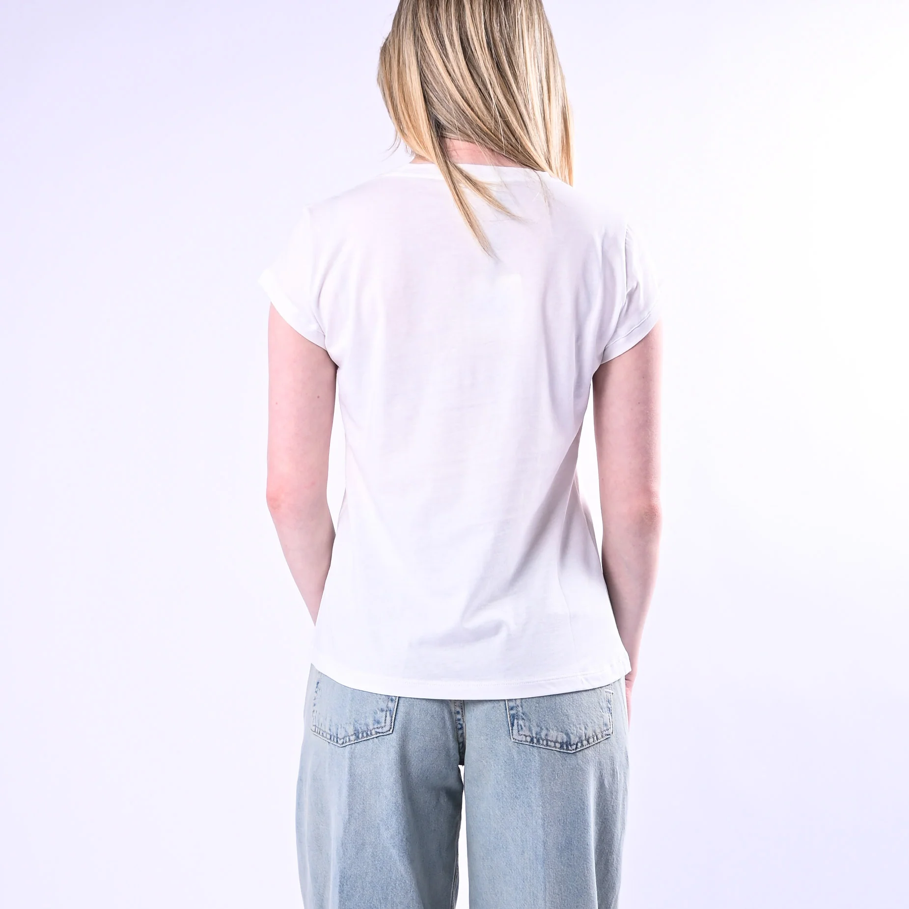 VICOLO - T-SHIRT SERAFINO MANICA CORTA ART.UAB0309/N - NATURALE - Image 4