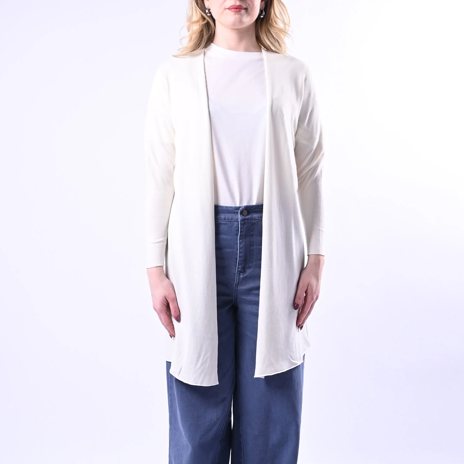 VICOLO - CARDIGAN LUNGO IN VISCOSA ART.2AB2035 - BURRO - Image 2