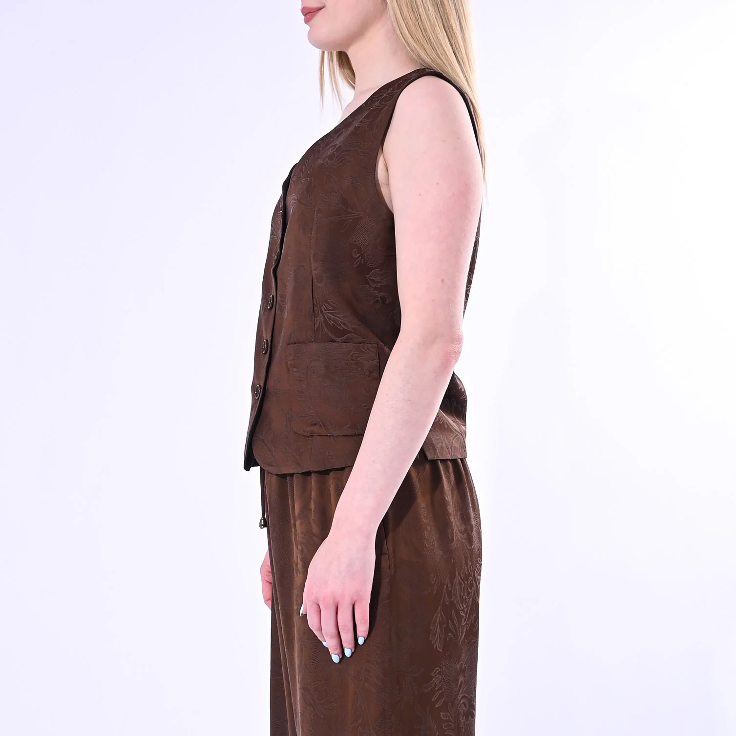 WU'SIDE - GILET JAQUARD IN VISCOSA ART.26607/C - Image 3