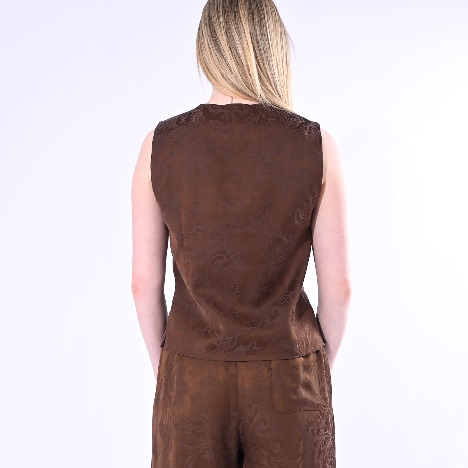 WU'SIDE - GILET JAQUARD IN VISCOSA ART.26607/C - Image 4